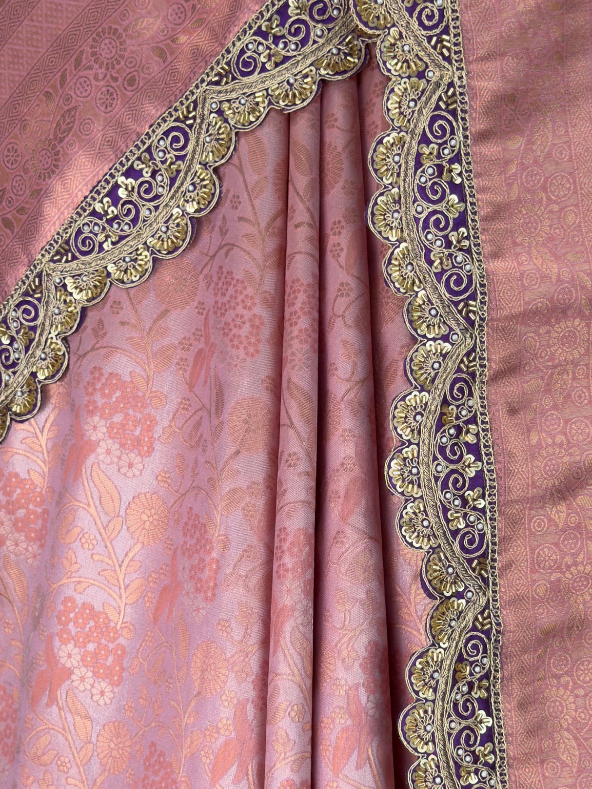 MIMOSA Pink Saree Saree — fleets shot full lifestyle