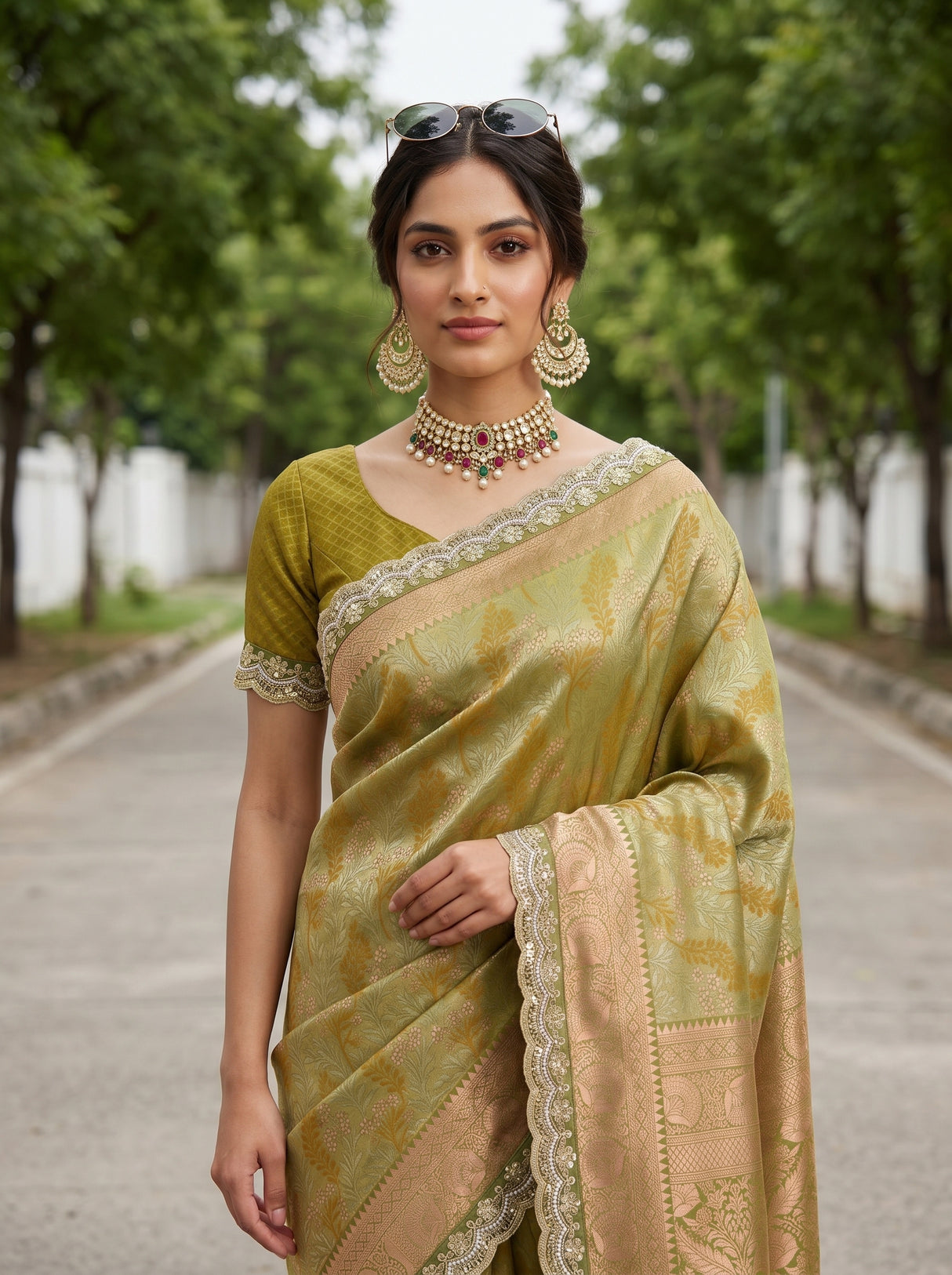 MIMOSA Saree Saree — pose 10 styling detail