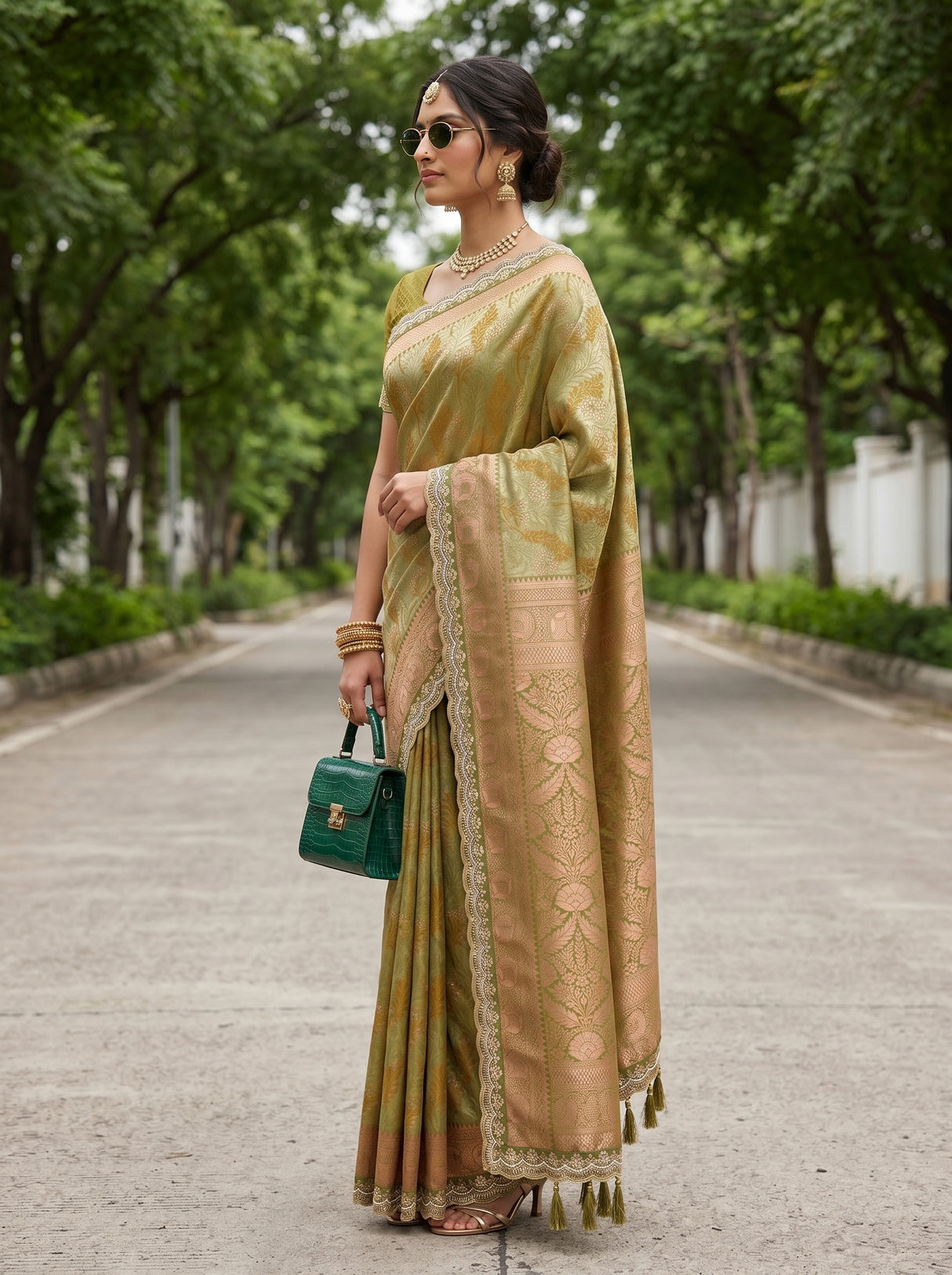 MIMOSA Saree Saree — pose 3 styling detail