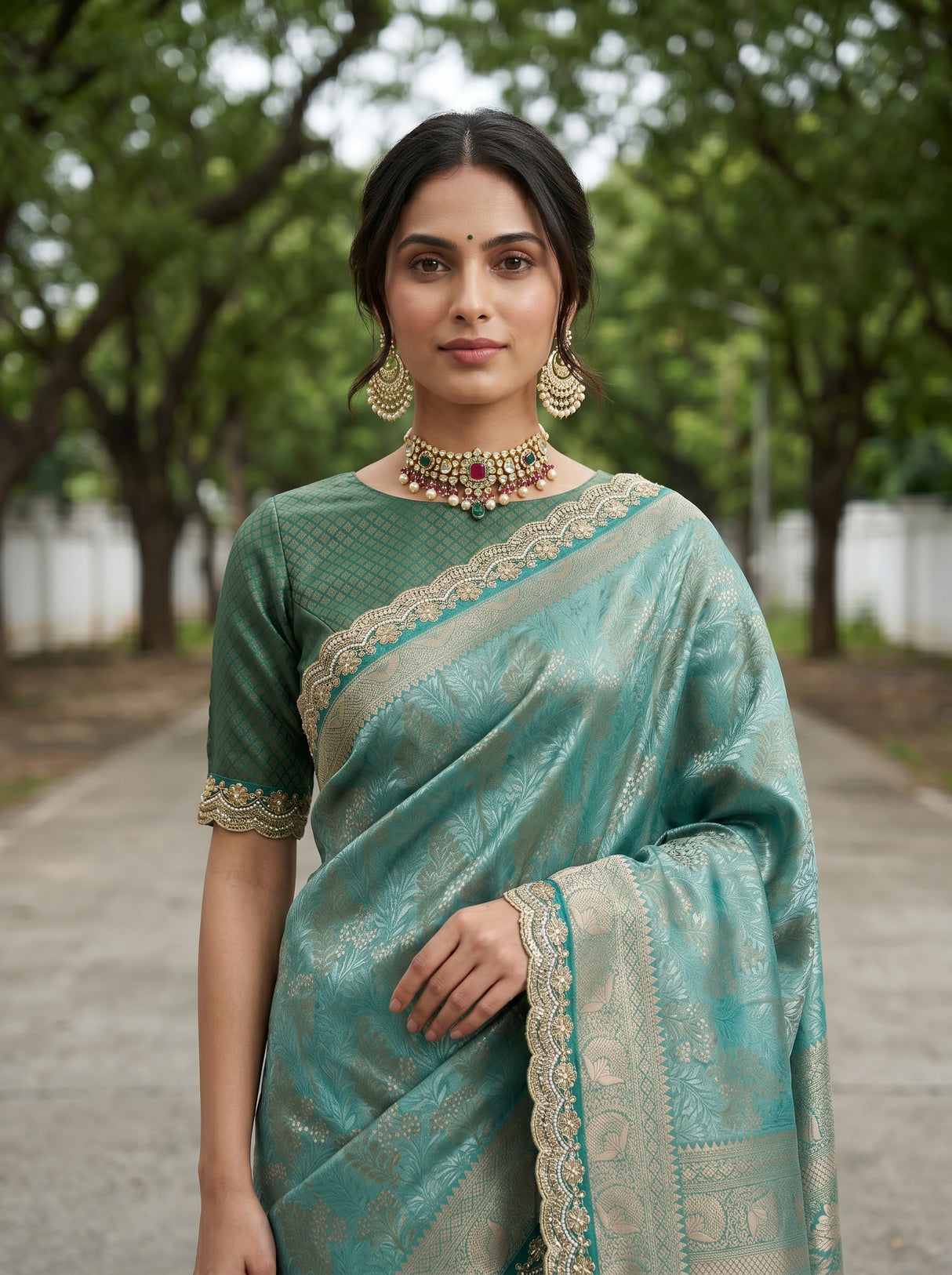 MIMOSA Saree Saree — pose 10 styling detail