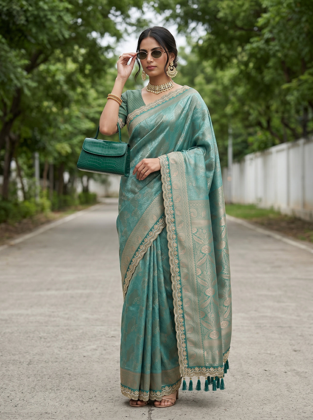 MIMOSA Saree Saree — pose 4 styling detail