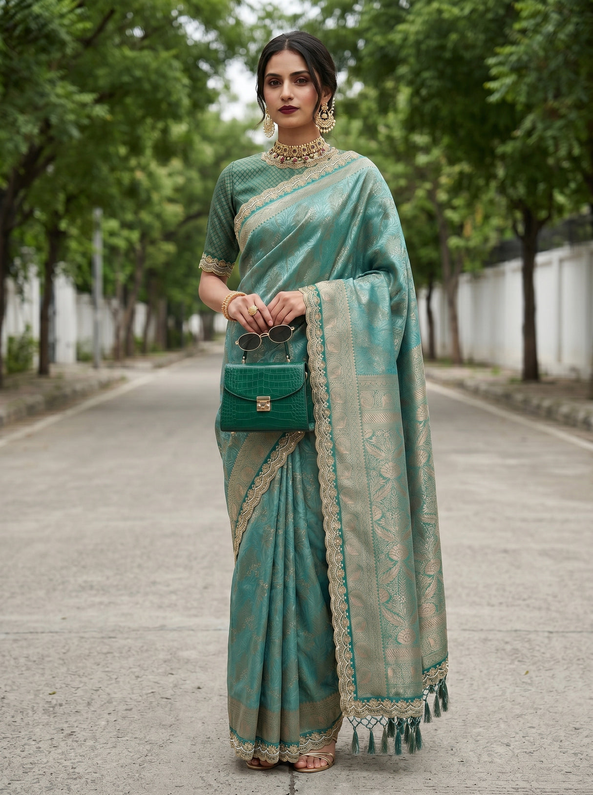 MIMOSA Saree Saree — pose 5 styling detail