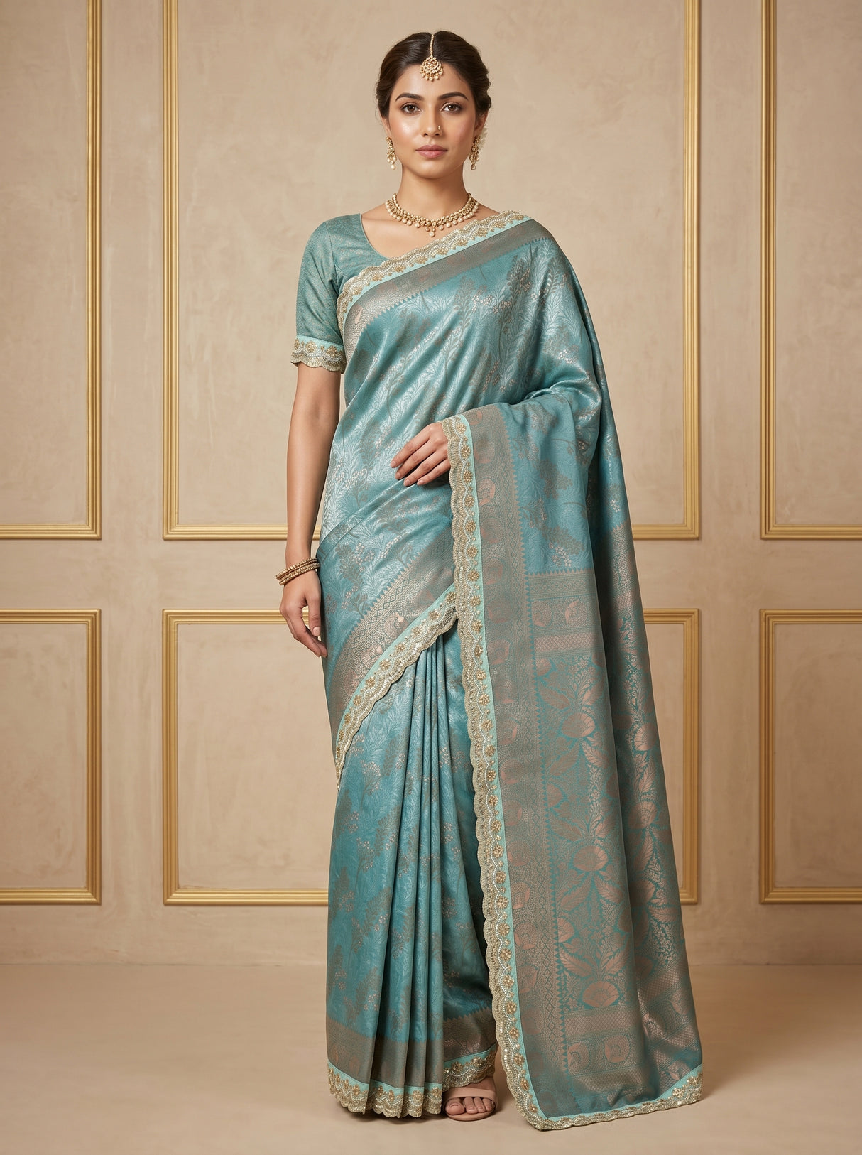 MIMOSA Saree Saree — front view on mannequin