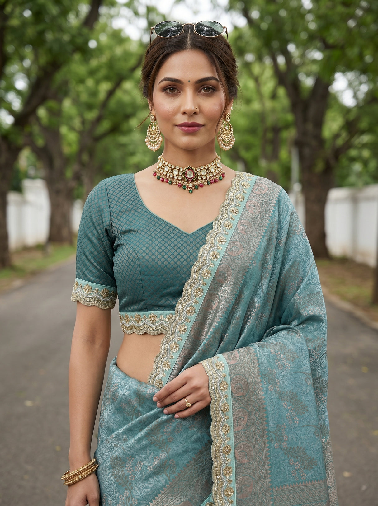MIMOSA Saree Saree — pose 10 styling detail