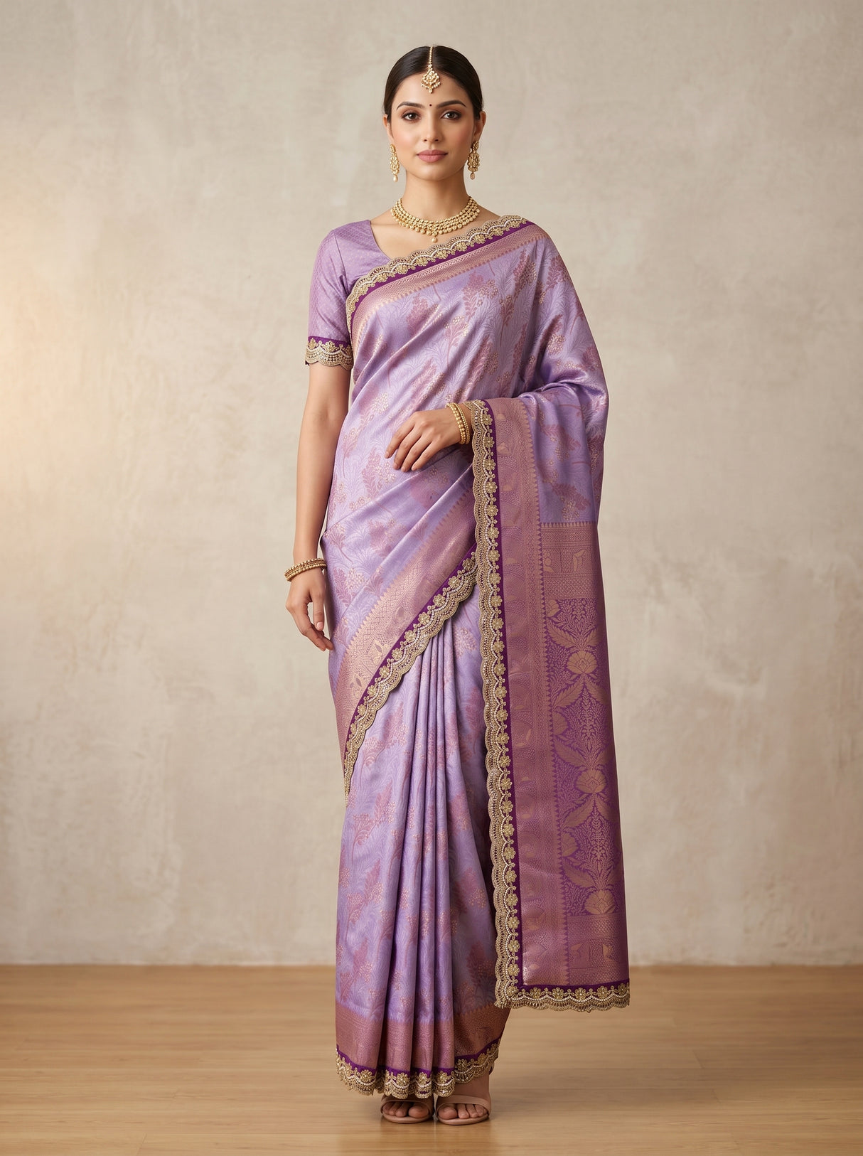 MIMOSA Saree Saree — front view on mannequin