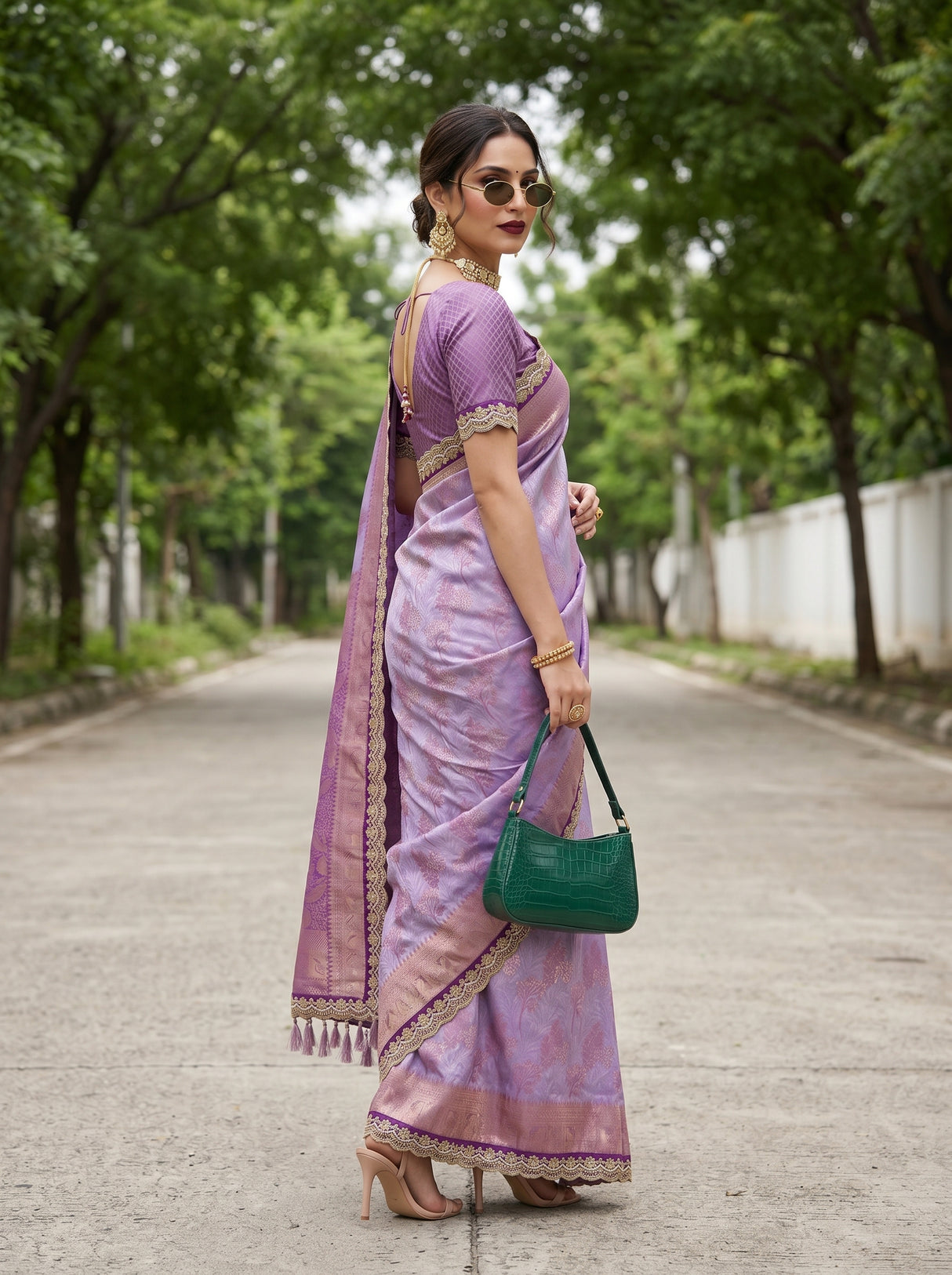 MIMOSA Saree Saree — pose 8 styling detail