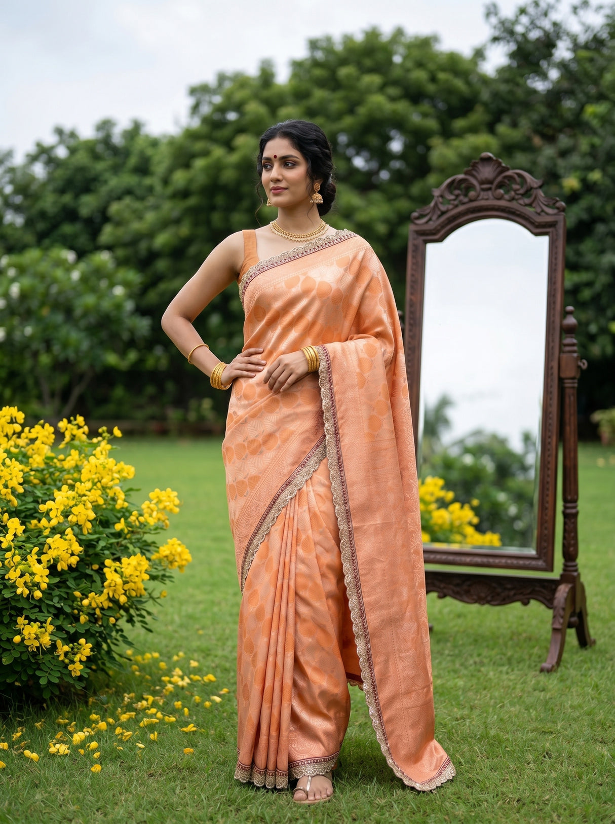 MIMOSA Saree Saree — pose 4 styling detail