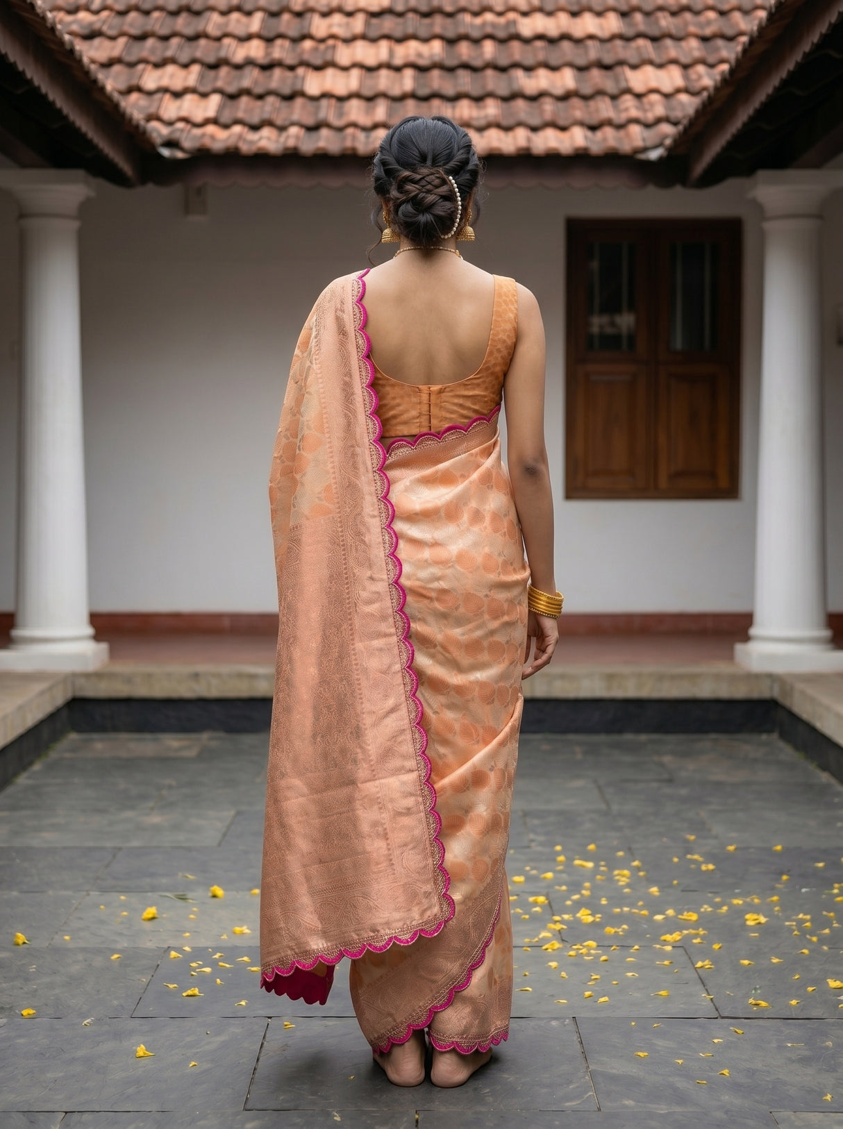 MIMOSA Saree Saree — pose 2 styling detail