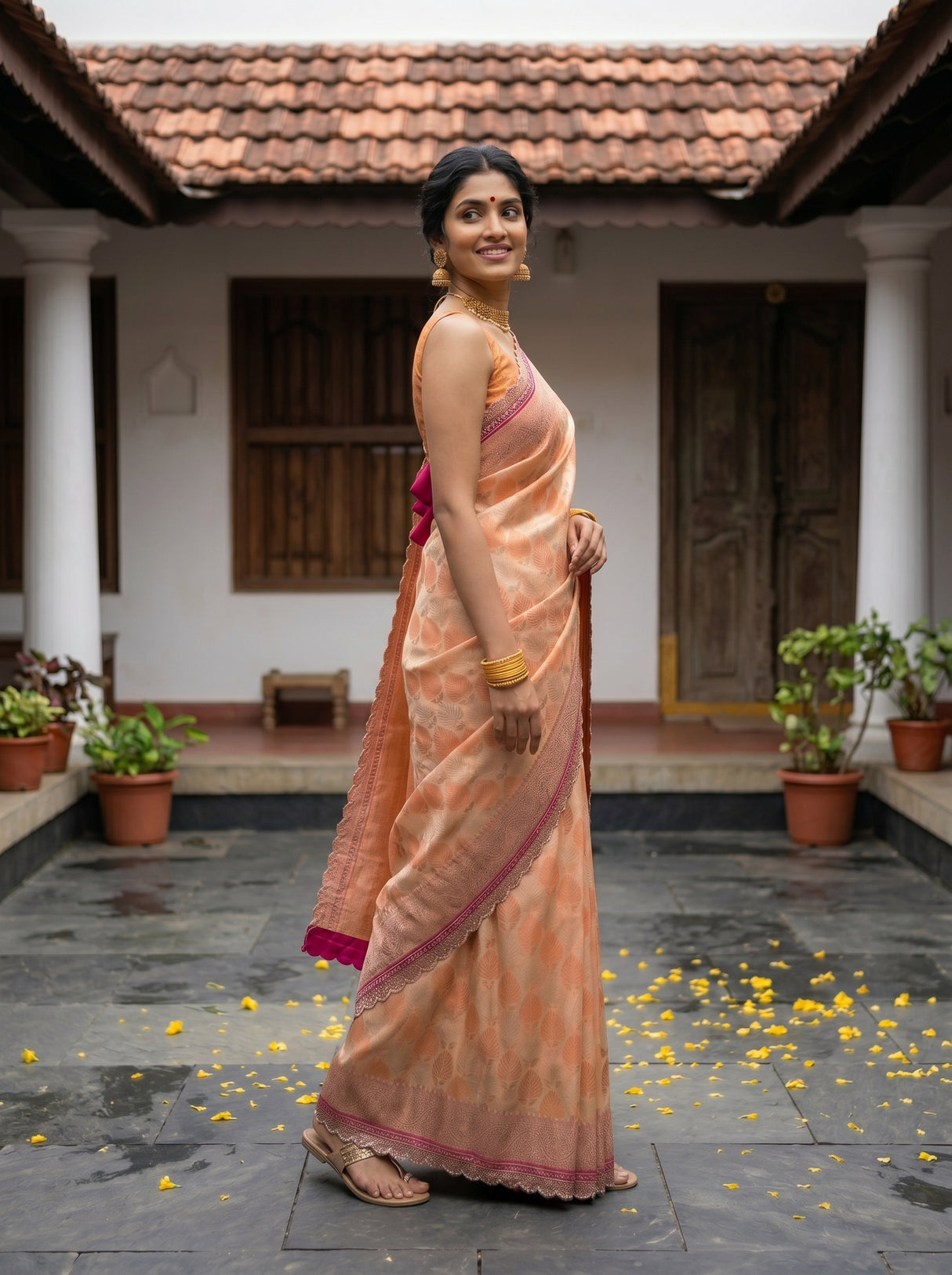 MIMOSA Saree Saree — pose 5 styling detail