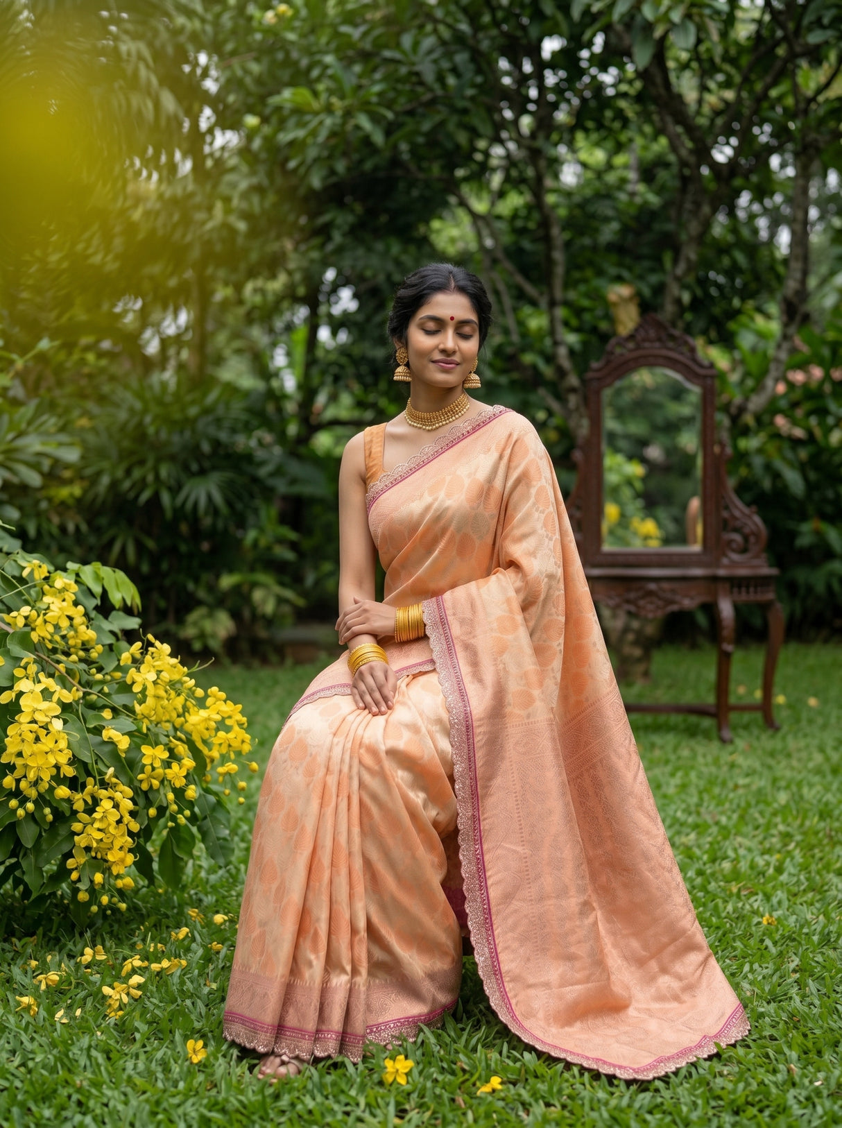 MIMOSA Saree Saree — pose 8 styling detail