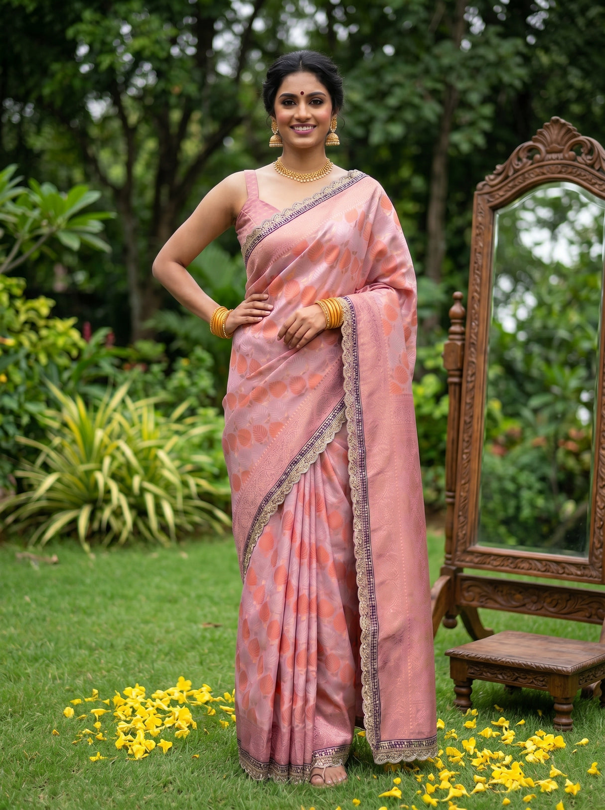 MIMOSA Saree Saree — pose 4 styling detail