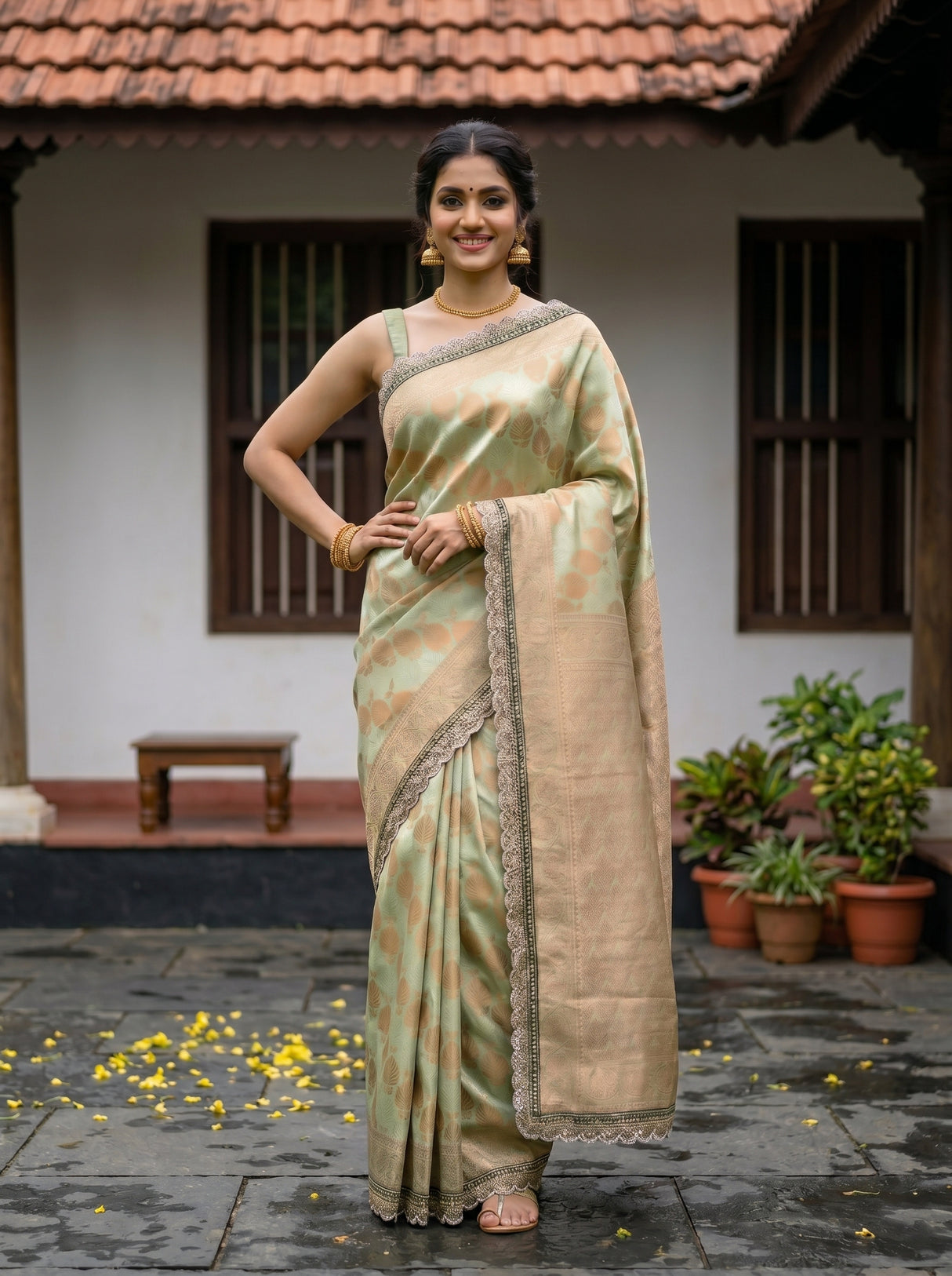 MIMOSA Saree Saree — pose 4 styling detail