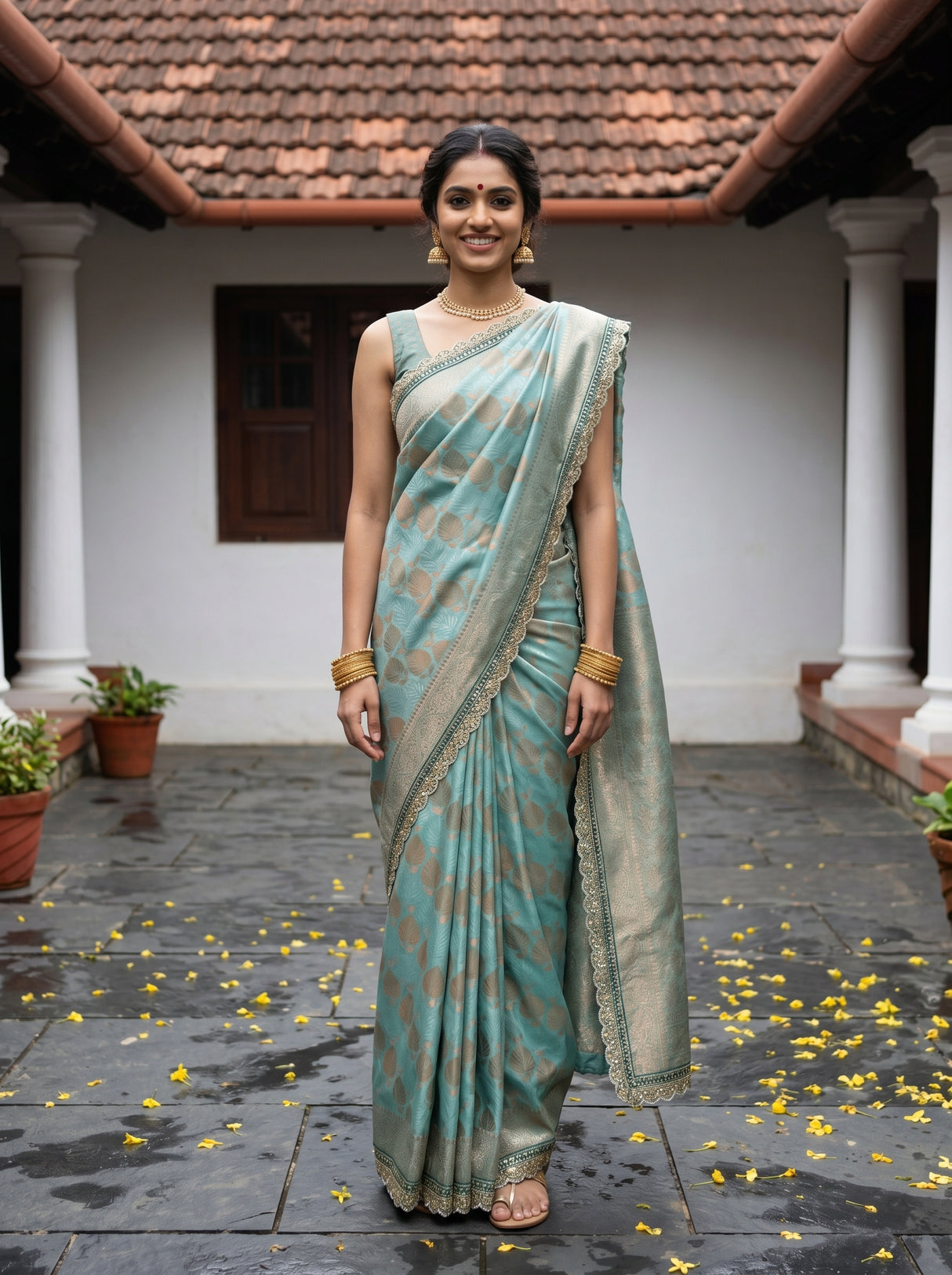 MIMOSA Saree Saree — front view on mannequin