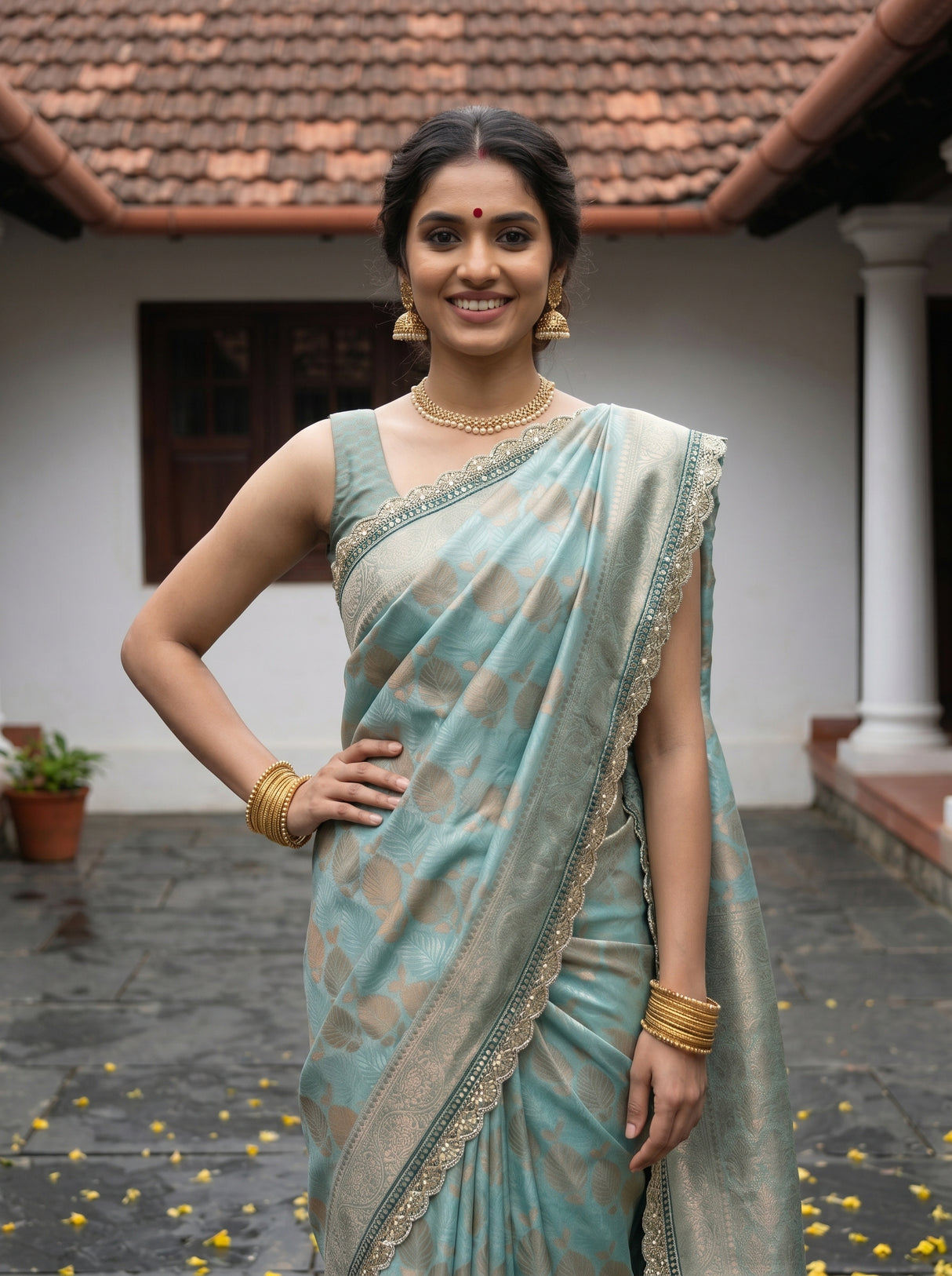 MIMOSA Saree Saree — pose 10 styling detail