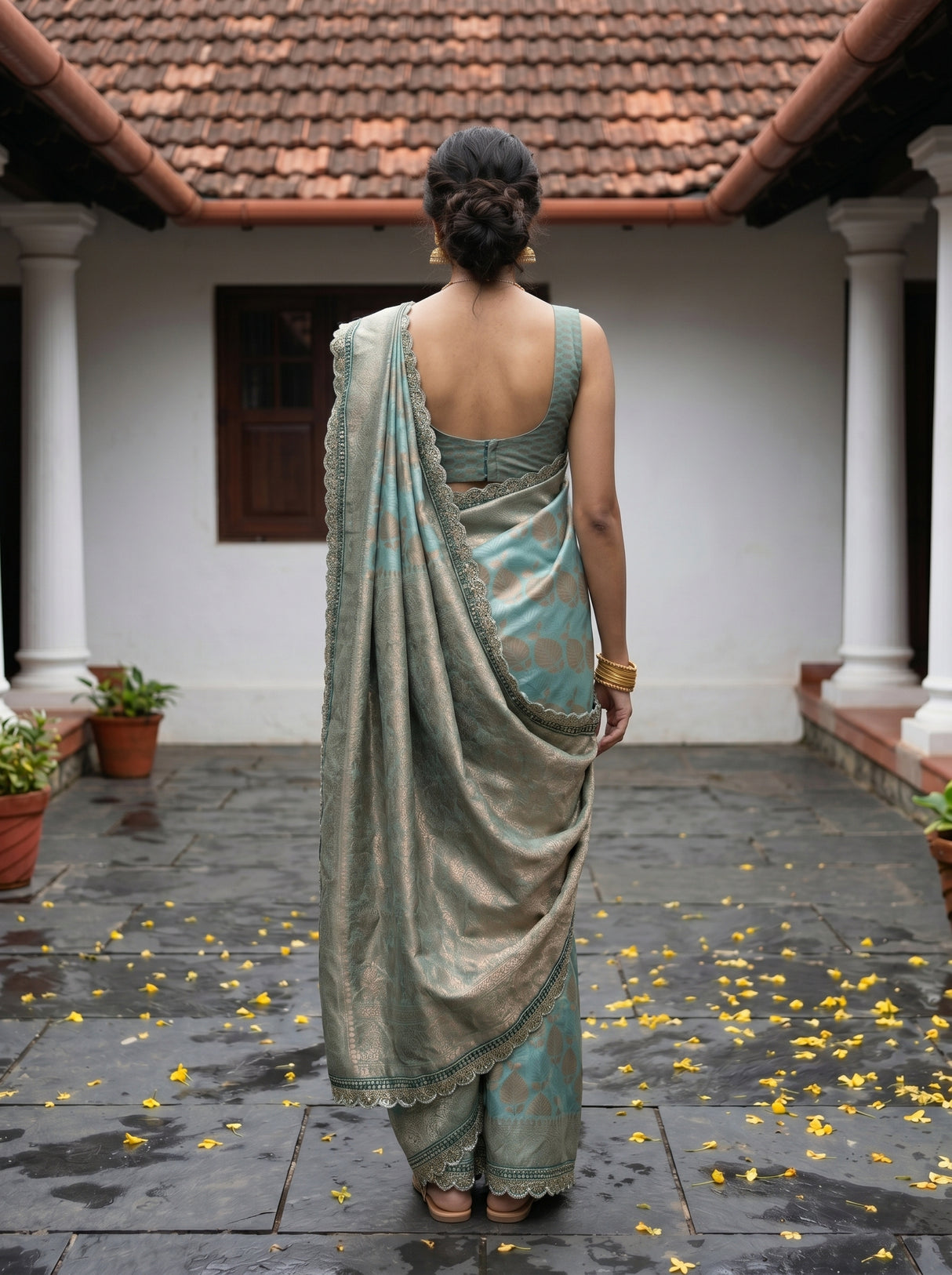MIMOSA Saree Saree — pose 2 styling detail