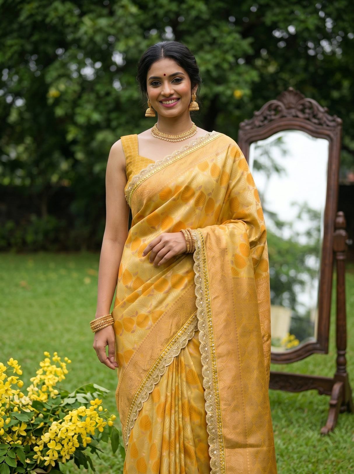 MIMOSA Saree Saree — pose 10 styling detail
