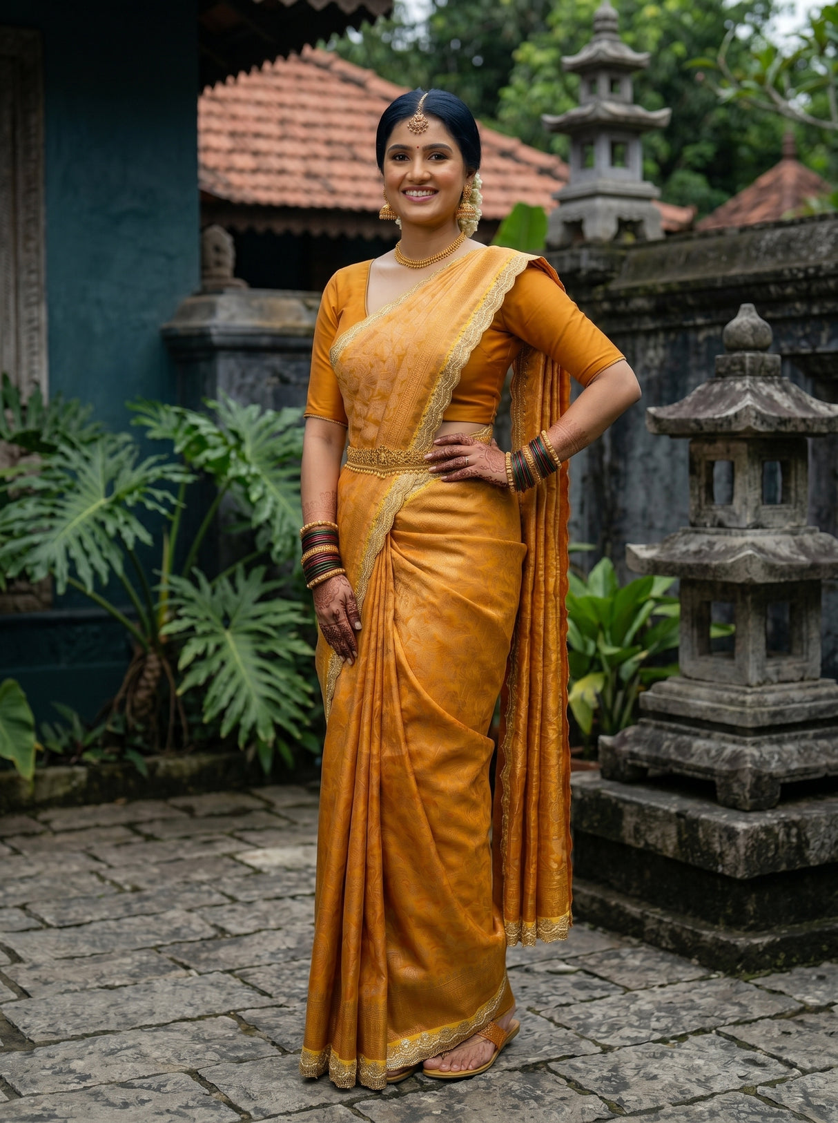 MIMOSA Saree Saree — pose 4 styling detail