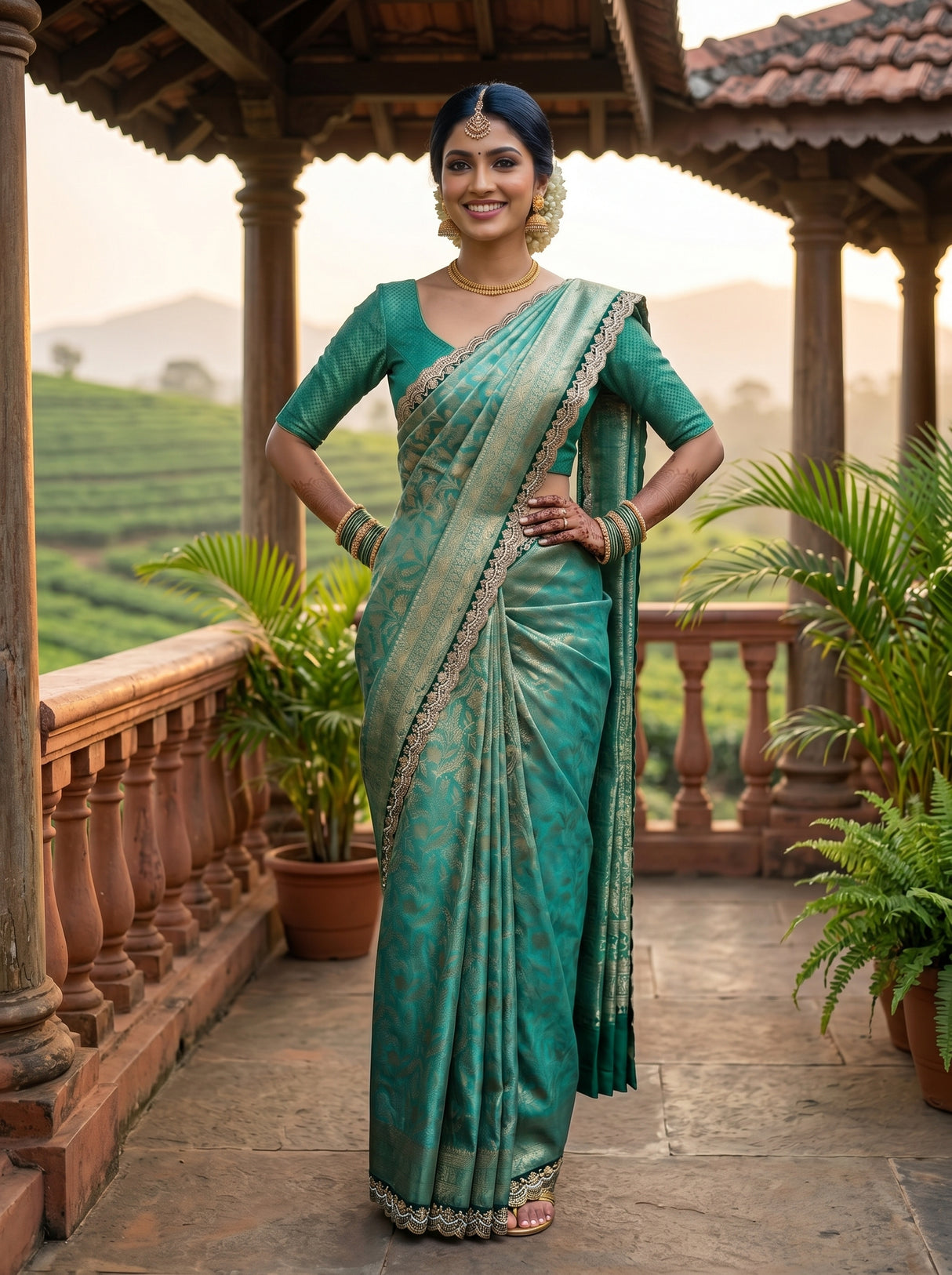 MIMOSA Saree Saree — pose 4 styling detail