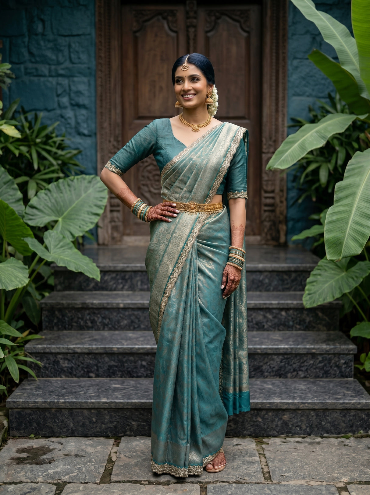 MIMOSA Saree Saree — pose 4 styling detail