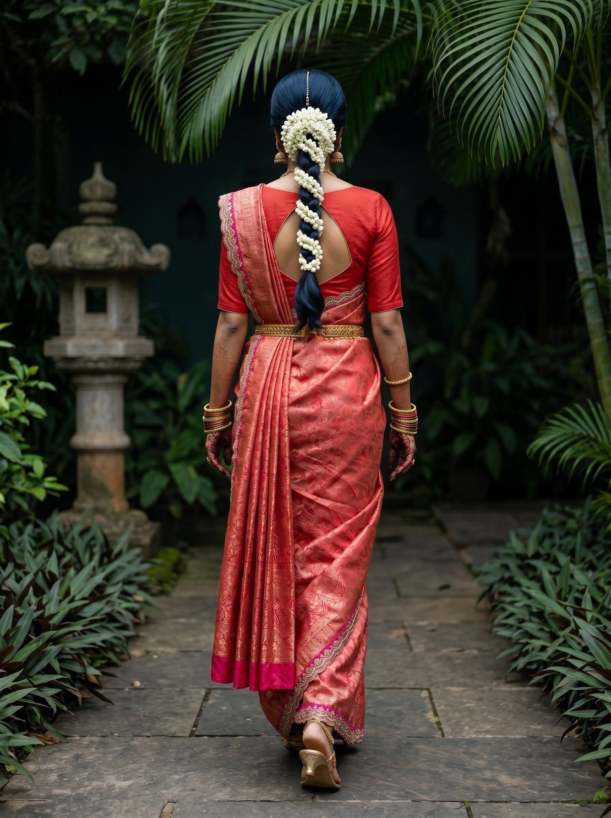MIMOSA Saree Saree — pose 2 styling detail