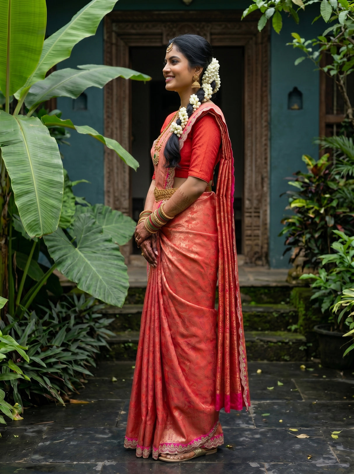 MIMOSA Saree Saree — pose 3 styling detail