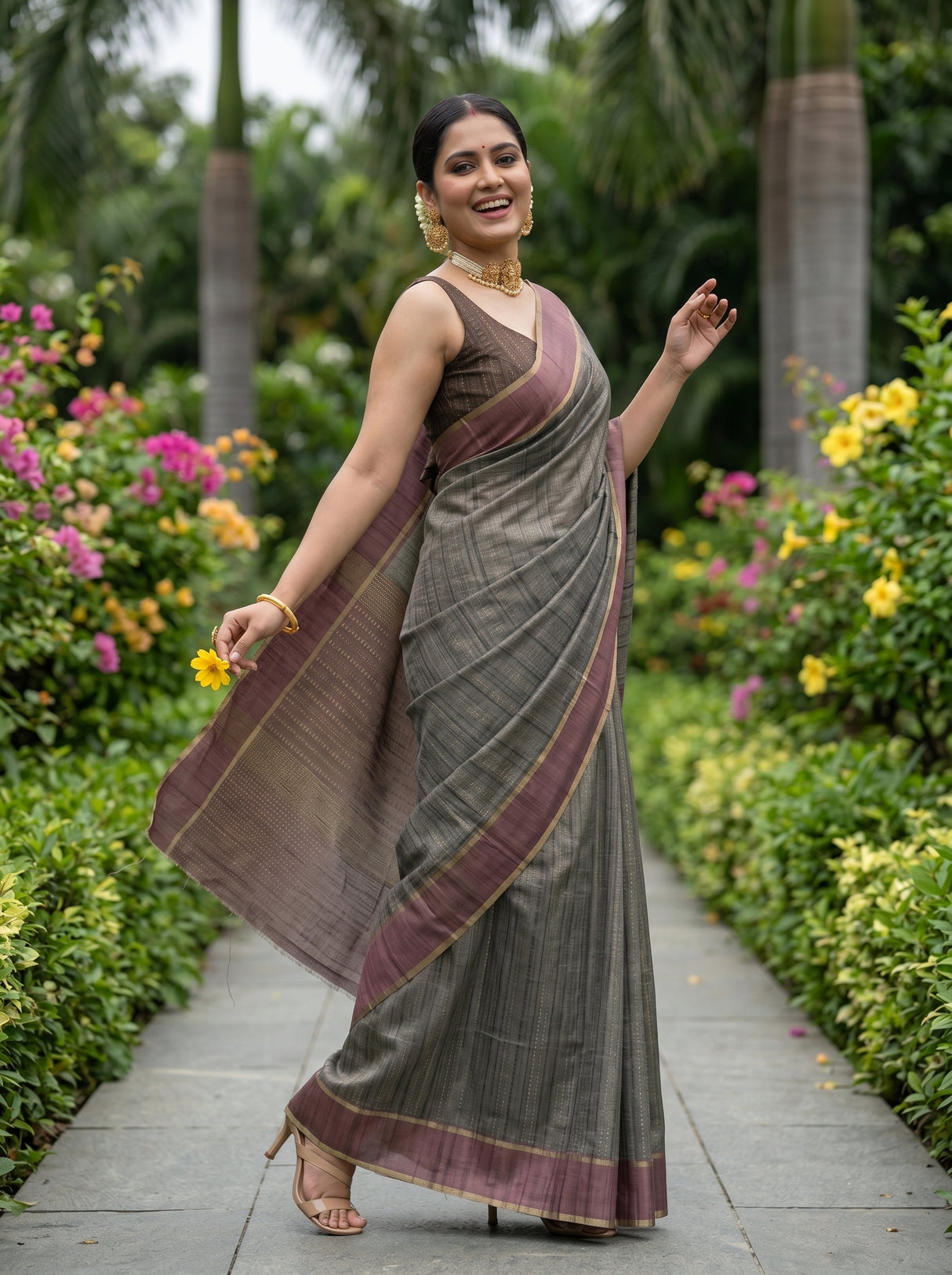 MIMOSA Saree Saree — pose 5 styling detail
