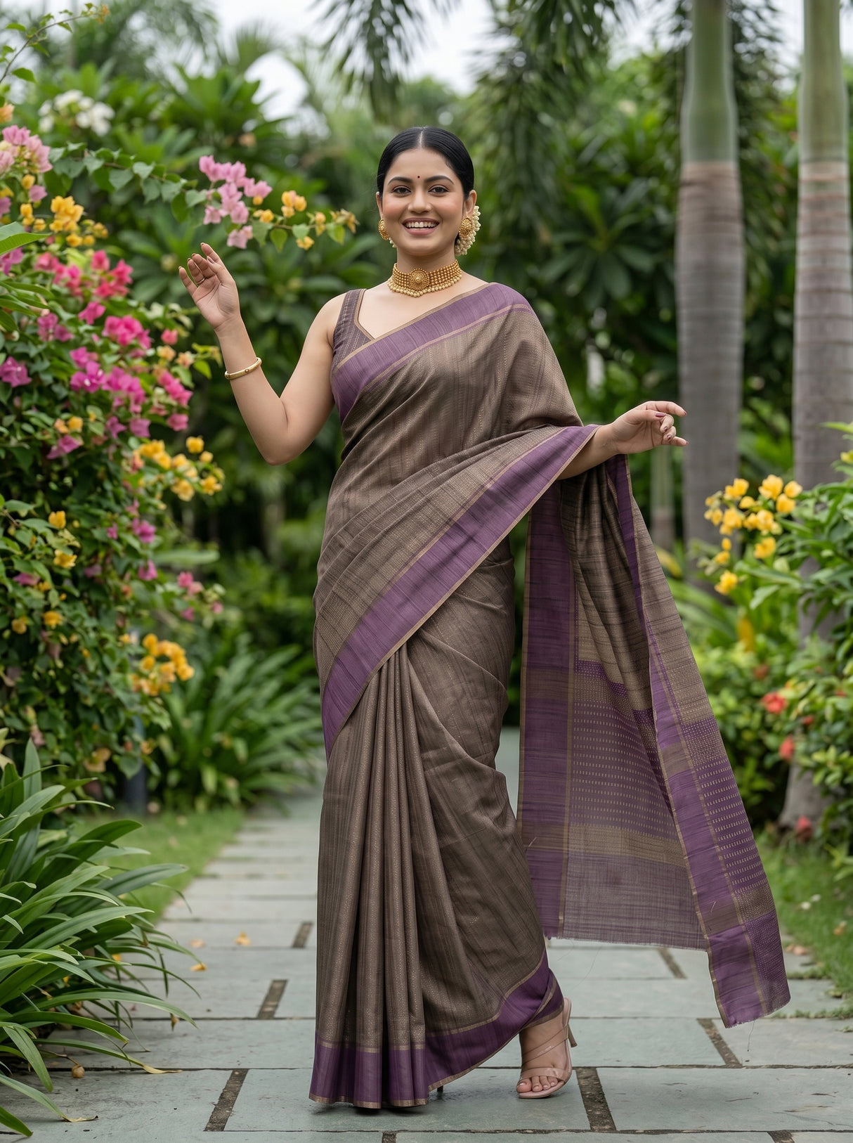 MIMOSA Saree Saree — pose 5 styling detail