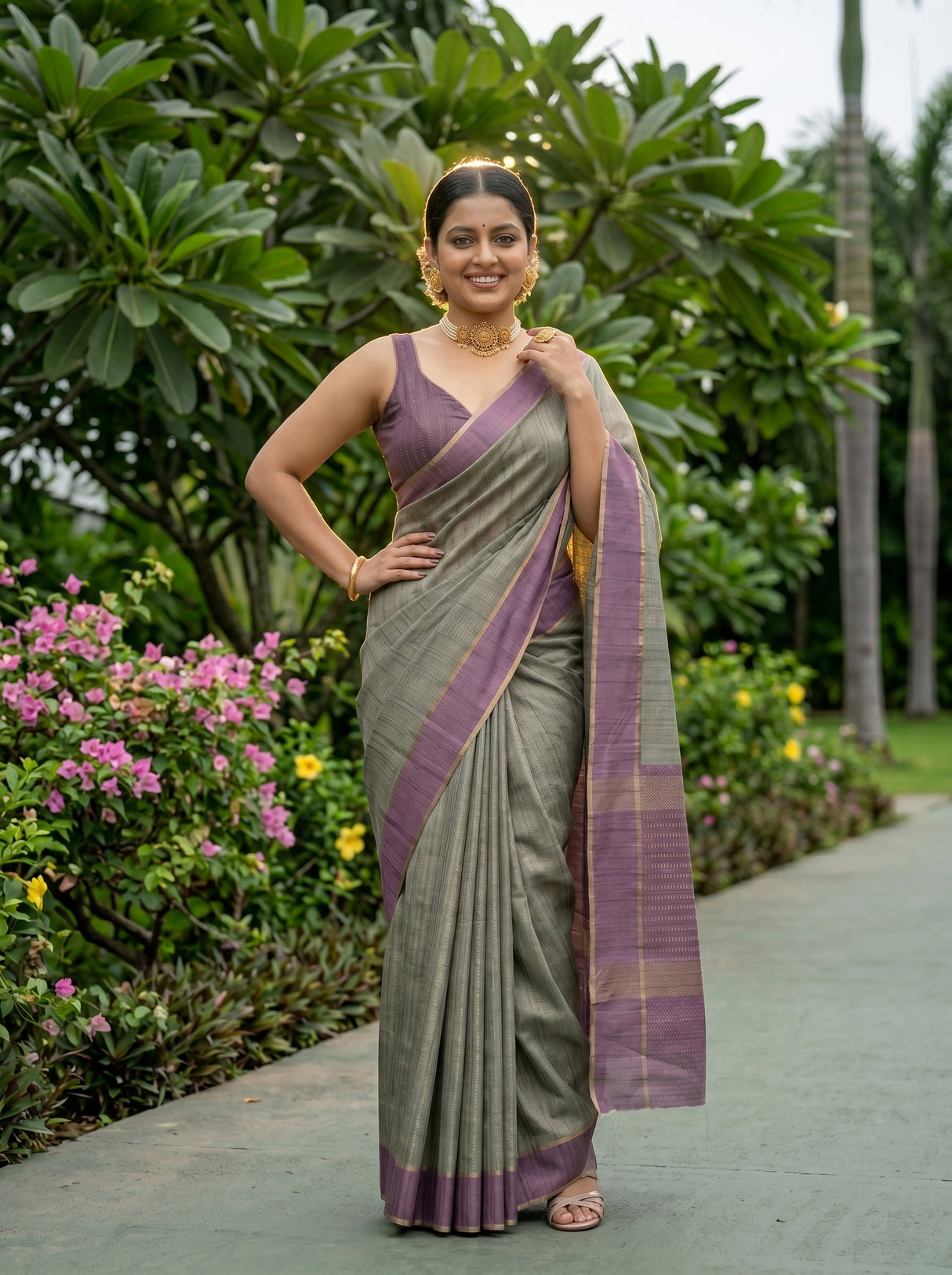 MIMOSA Saree Saree — pose 4 styling detail