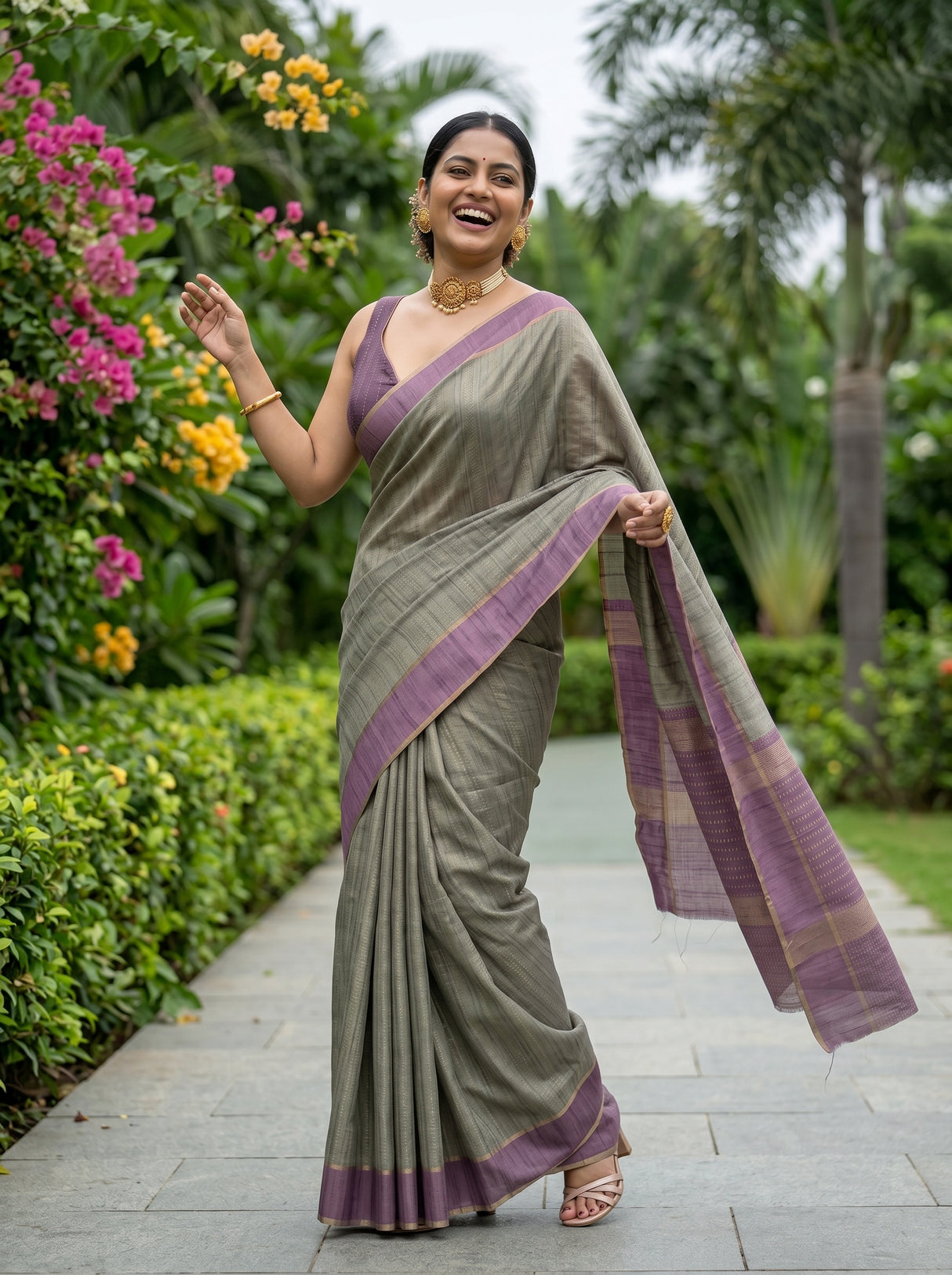 MIMOSA Saree Saree — pose 5 styling detail