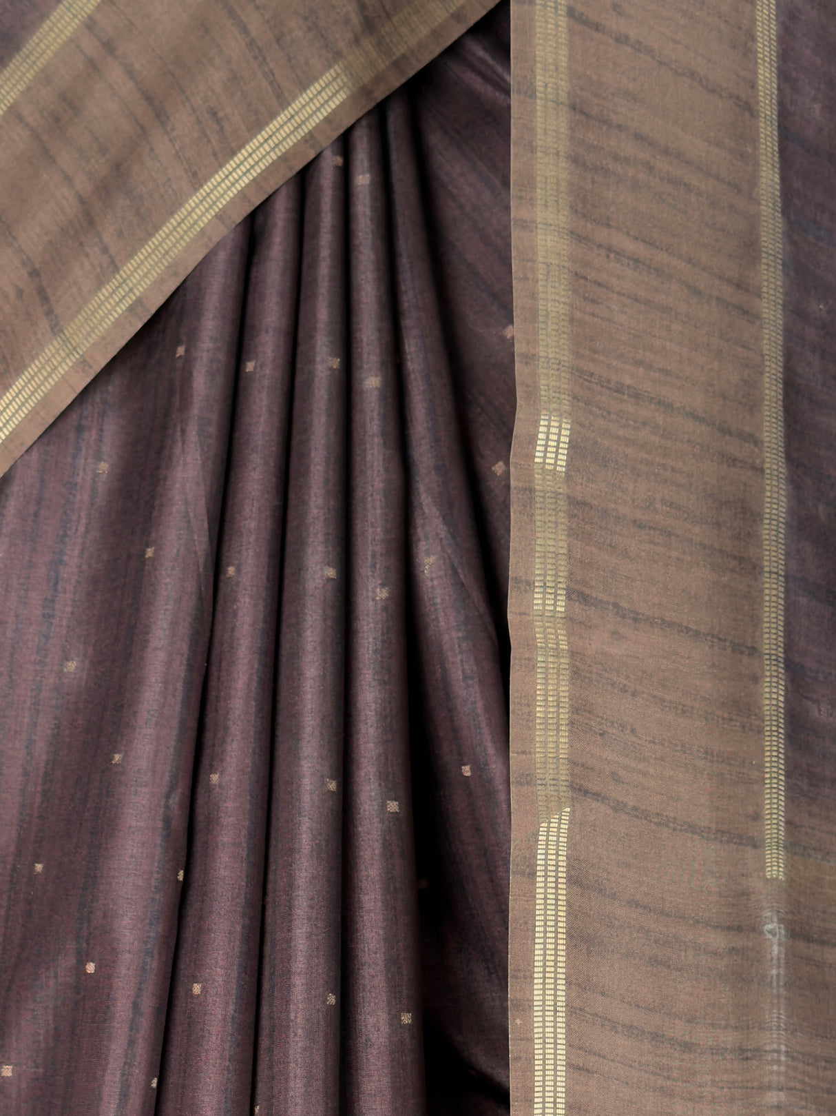 MIMOSA Chocolate Saree Saree — fleets shot full lifestyle
