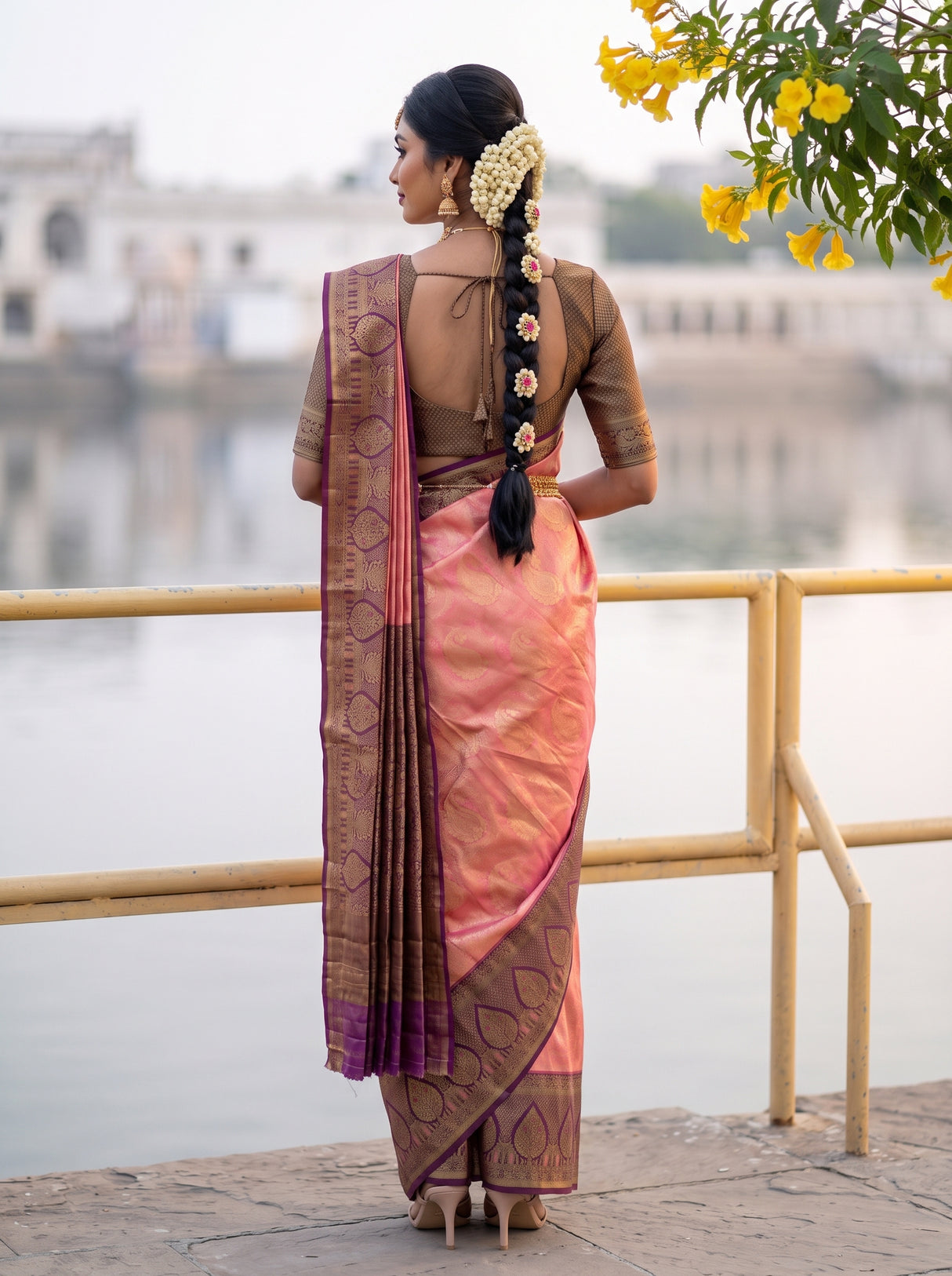 MIMOSA Saree Saree — pose 2 styling detail