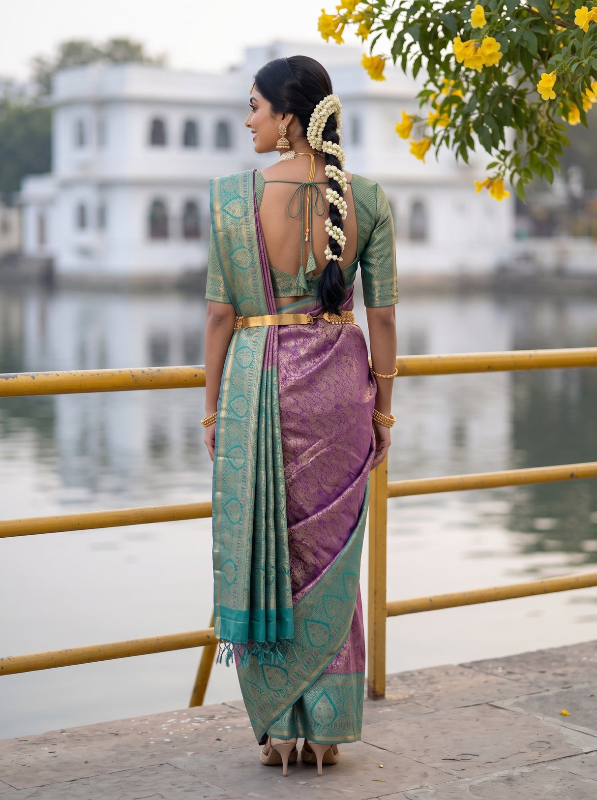 MIMOSA Saree Saree — pose 2 styling detail