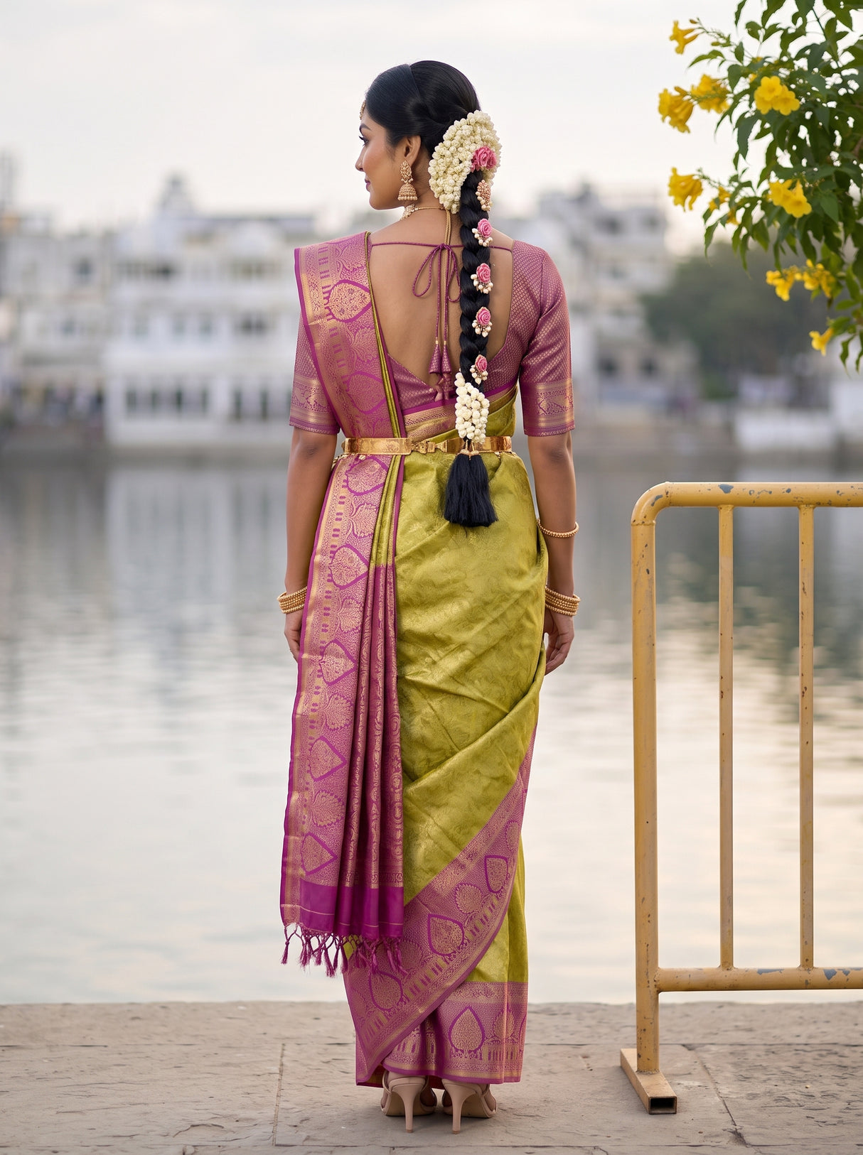 MIMOSA Saree Saree — pose 2 styling detail
