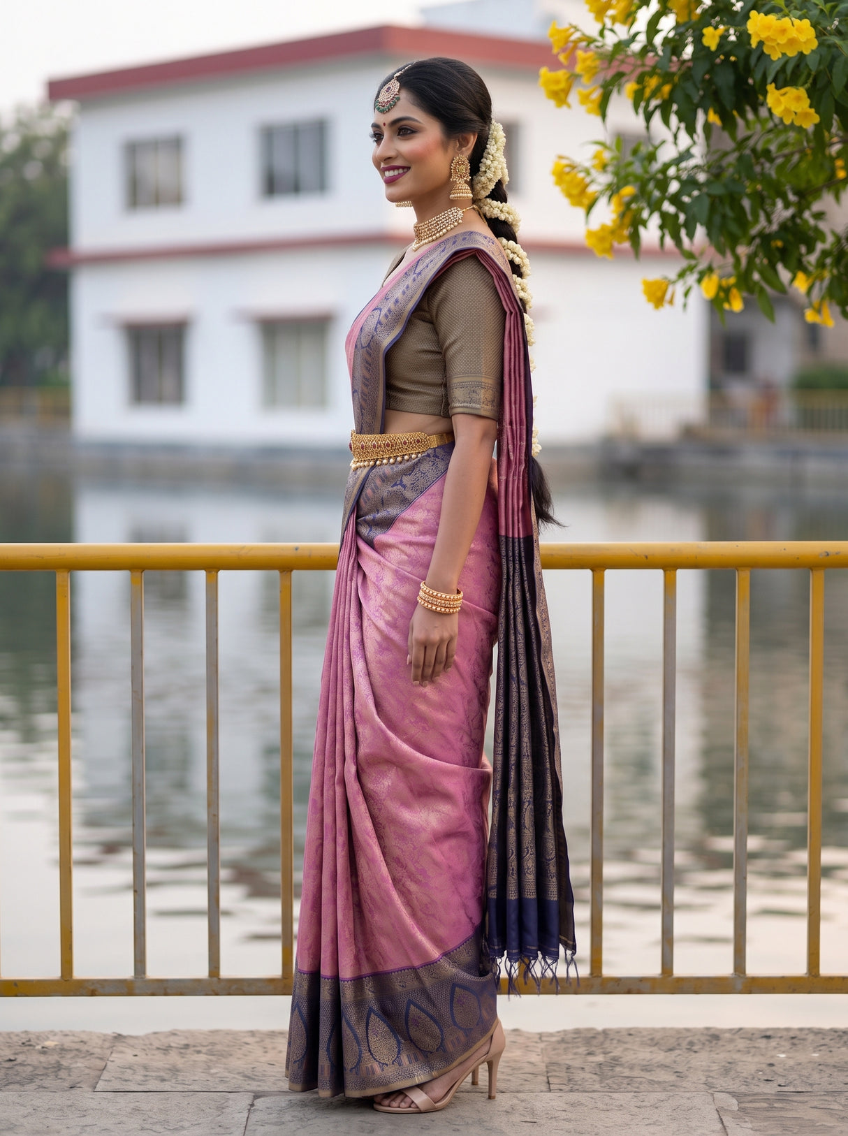 MIMOSA Saree Saree — pose 3 styling detail