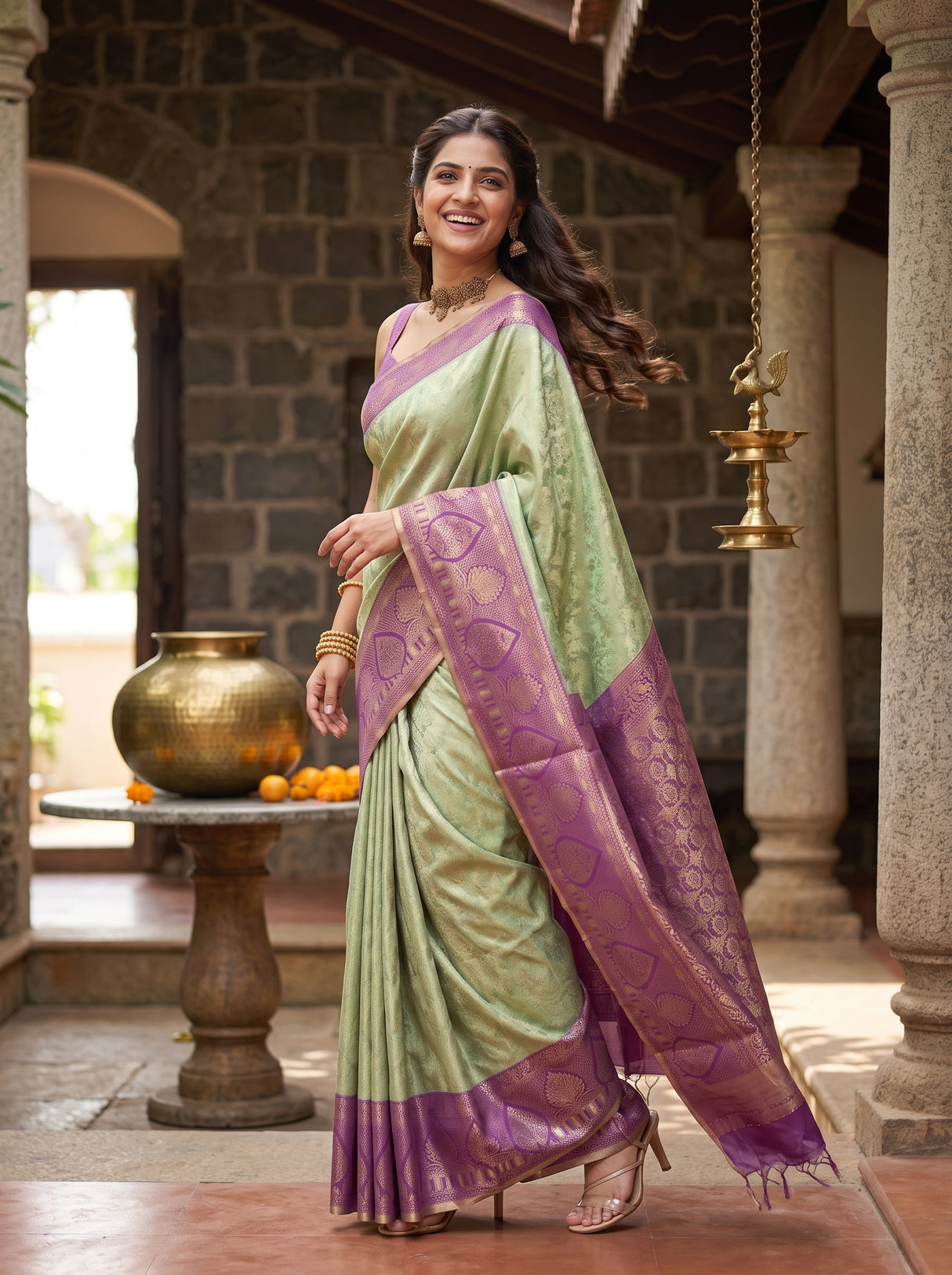 MIMOSA Saree Saree — pose 9 styling detail