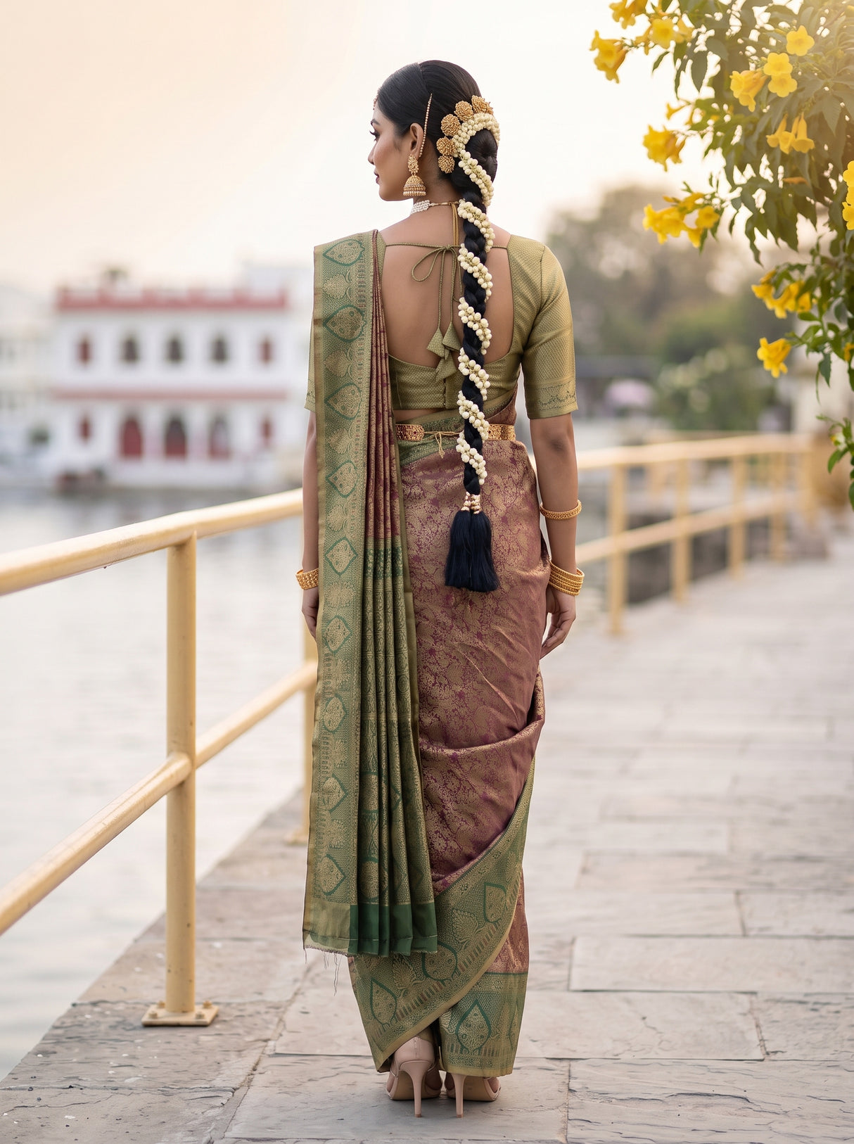 MIMOSA Saree Saree — pose 2 styling detail