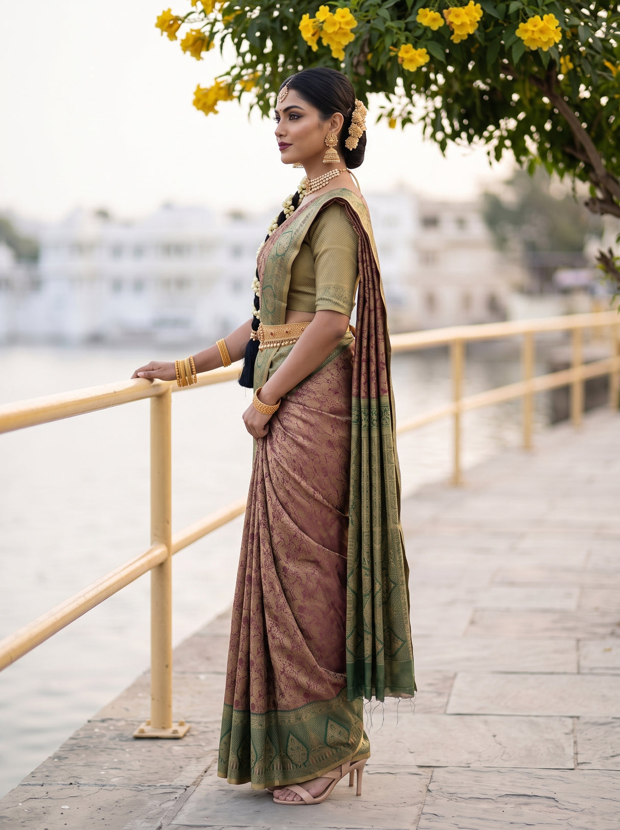 MIMOSA Saree Saree — pose 3 styling detail