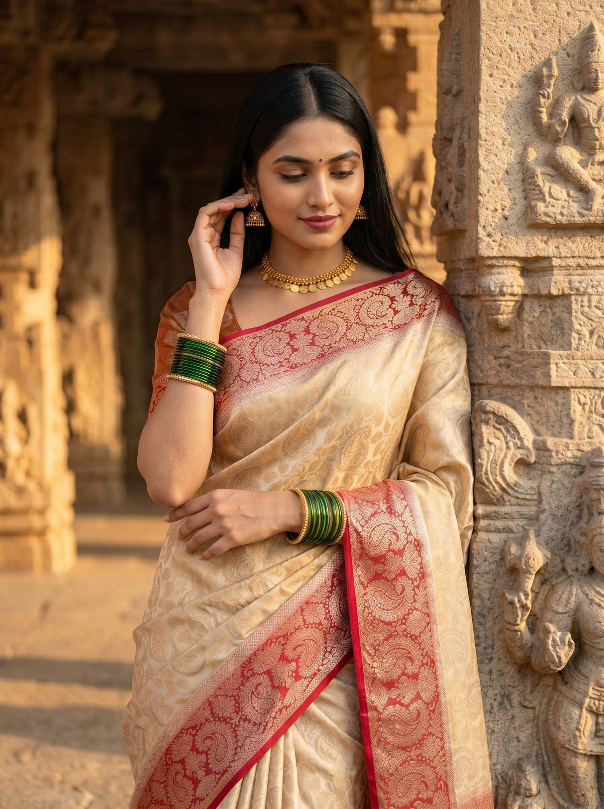 MIMOSA Saree Saree — pose 10 styling detail