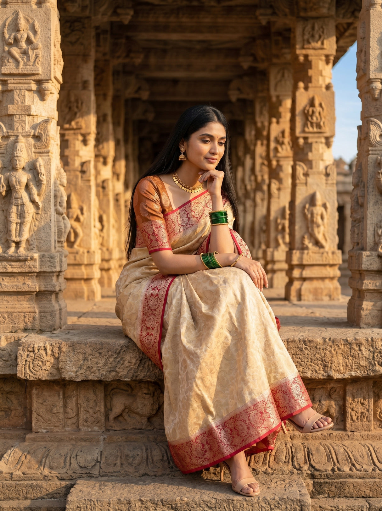 MIMOSA Saree Saree — pose 8 styling detail