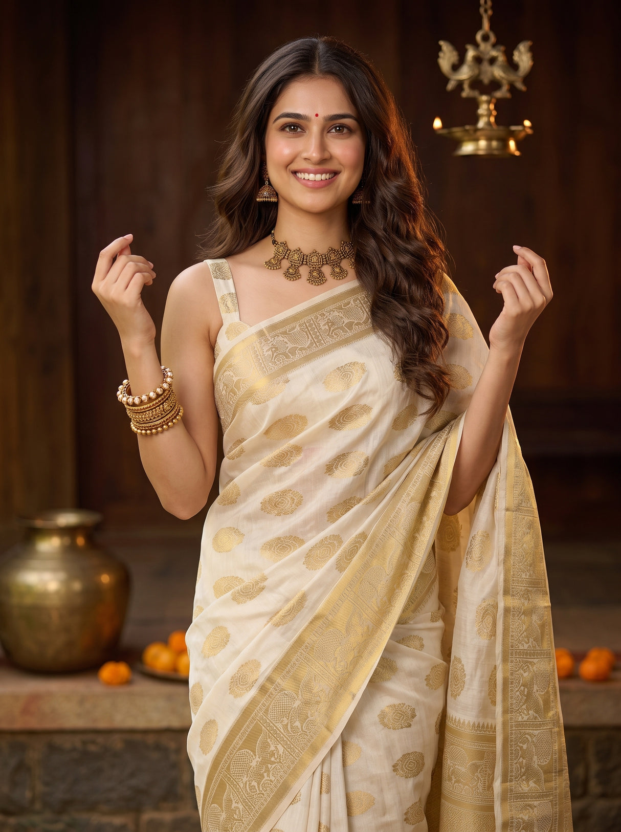 MIMOSA Saree Saree — pose 10 styling detail