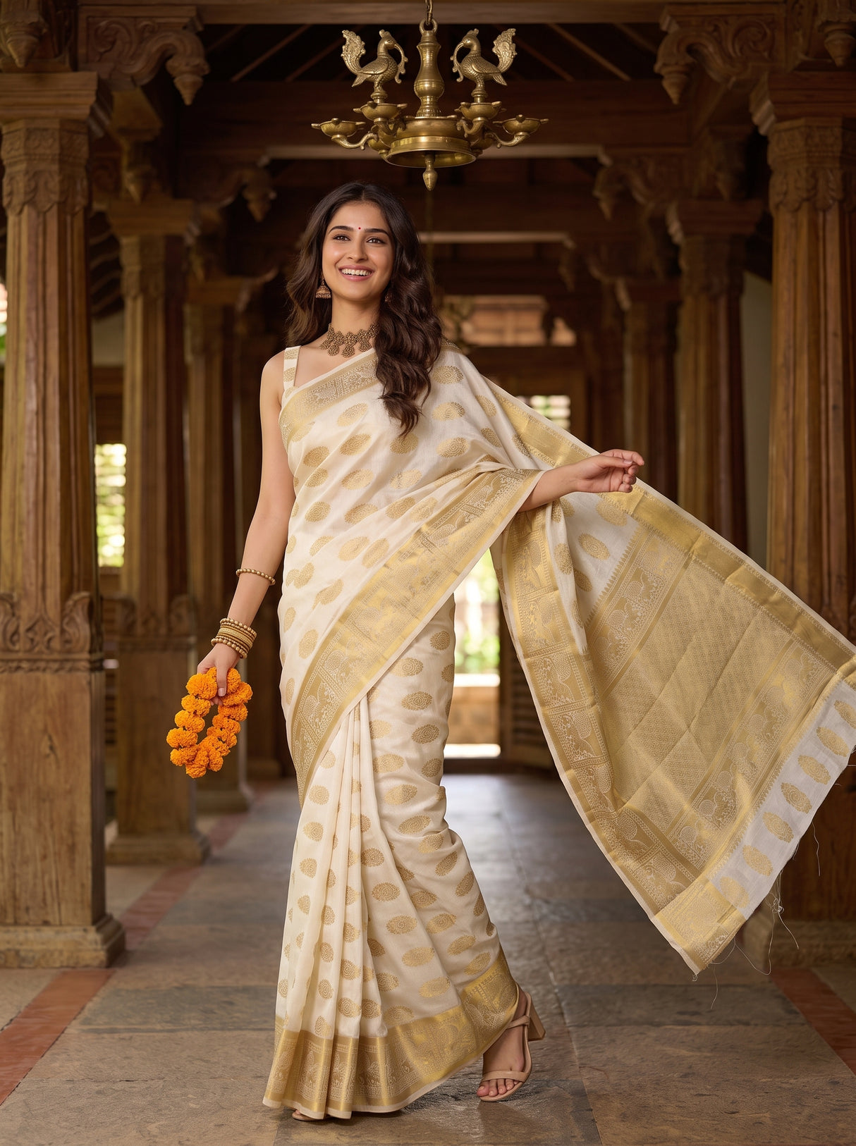 MIMOSA Saree Saree — pose 5 styling detail