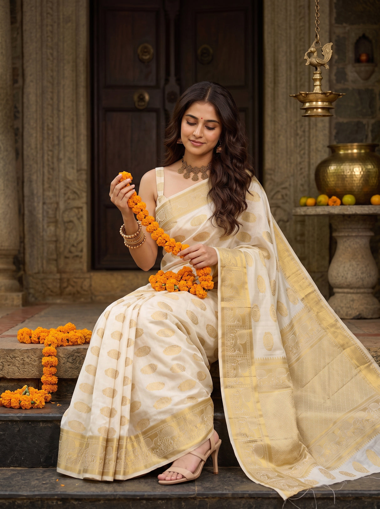 MIMOSA Saree Saree — pose 8 styling detail