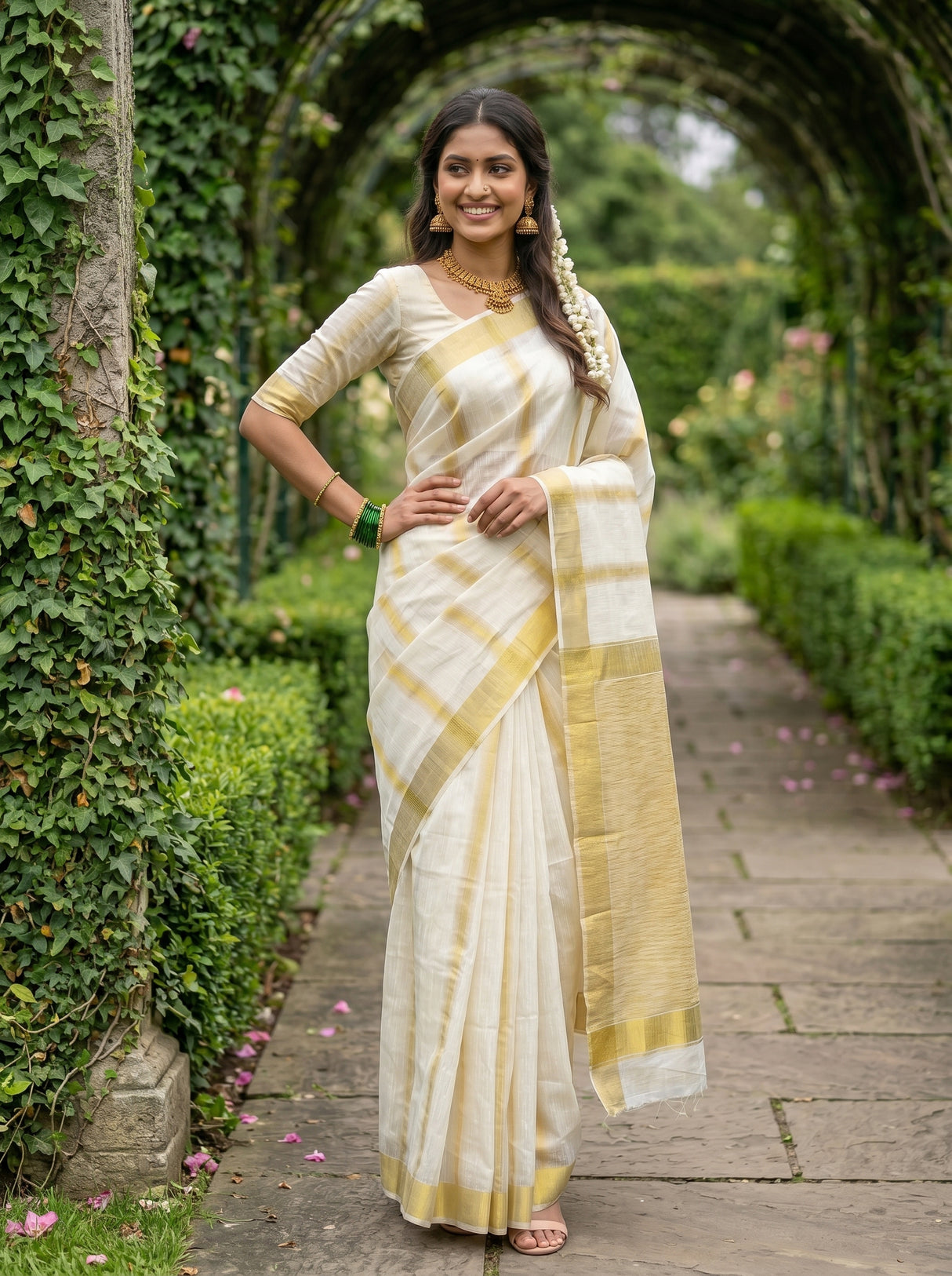 MIMOSA Saree Saree — pose 4 styling detail