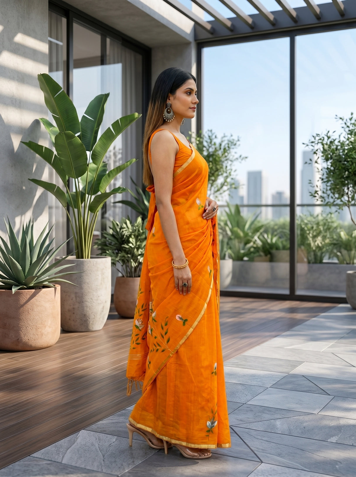 MIMOSA Saree Saree — pose 3 styling detail