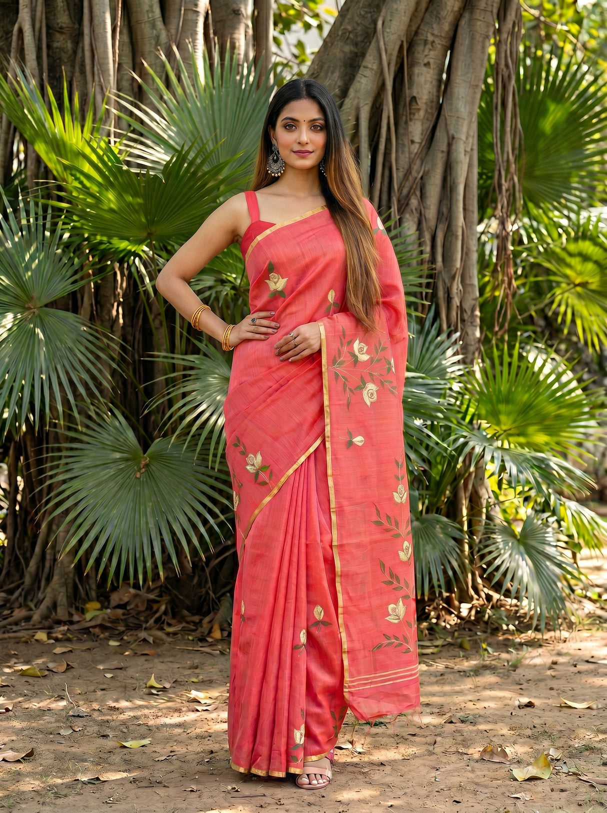 MIMOSA Saree Saree — pose 4 styling detail