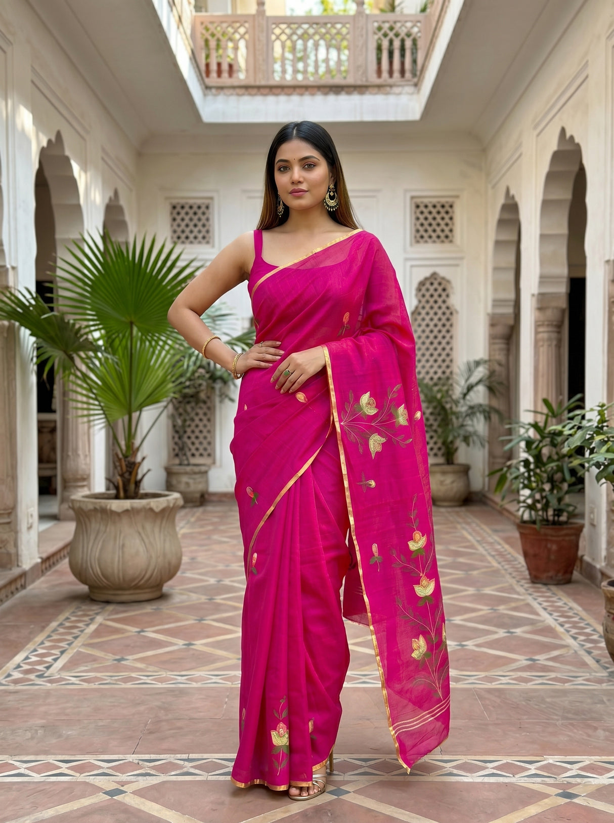 MIMOSA Saree Saree — pose 4 styling detail