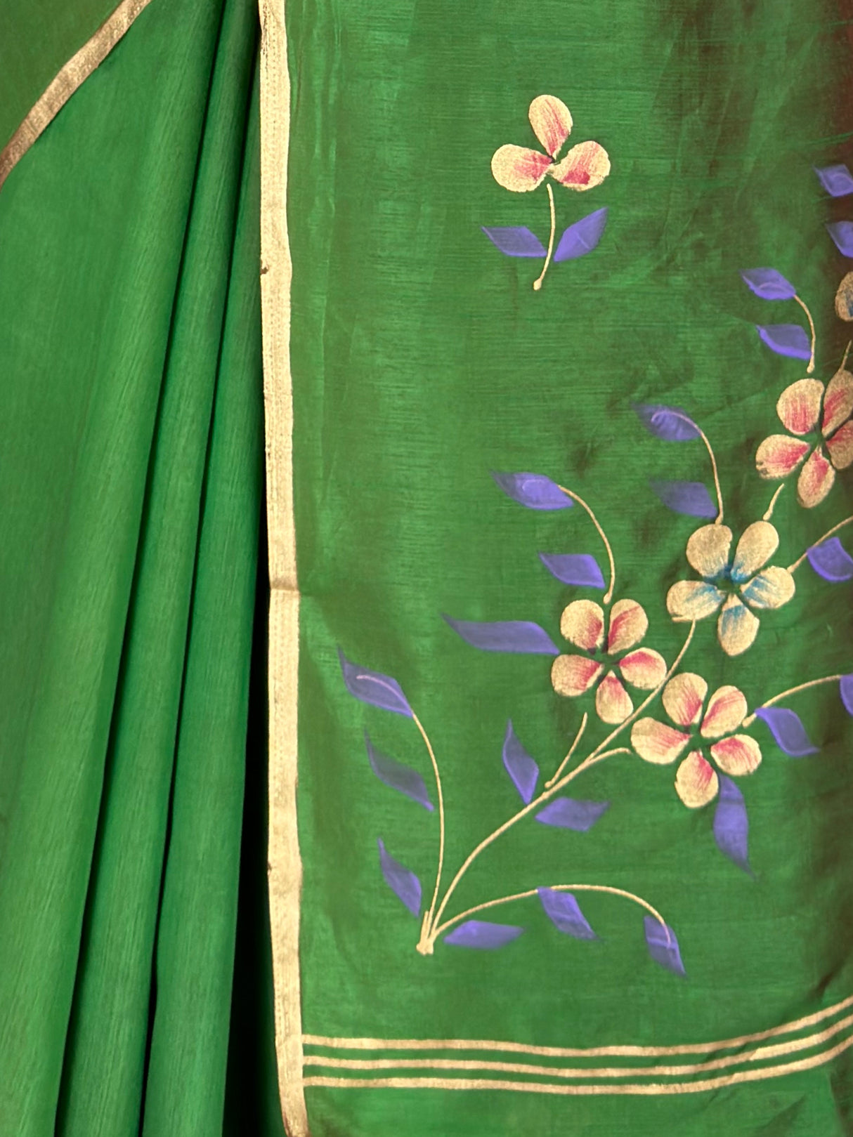 MIMOSA Green Banarasi Art Silk Saree — fleets shot full lifestyle