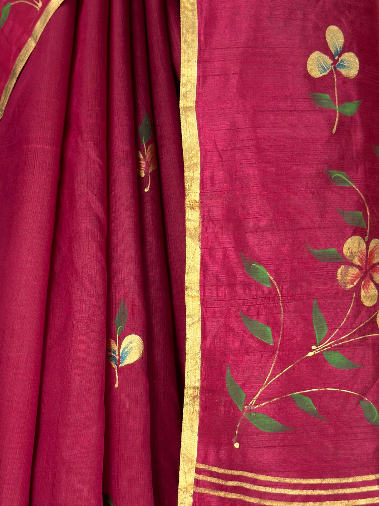 MIMOSA Wine Banarasi Art Silk Saree — fleets shot full lifestyle