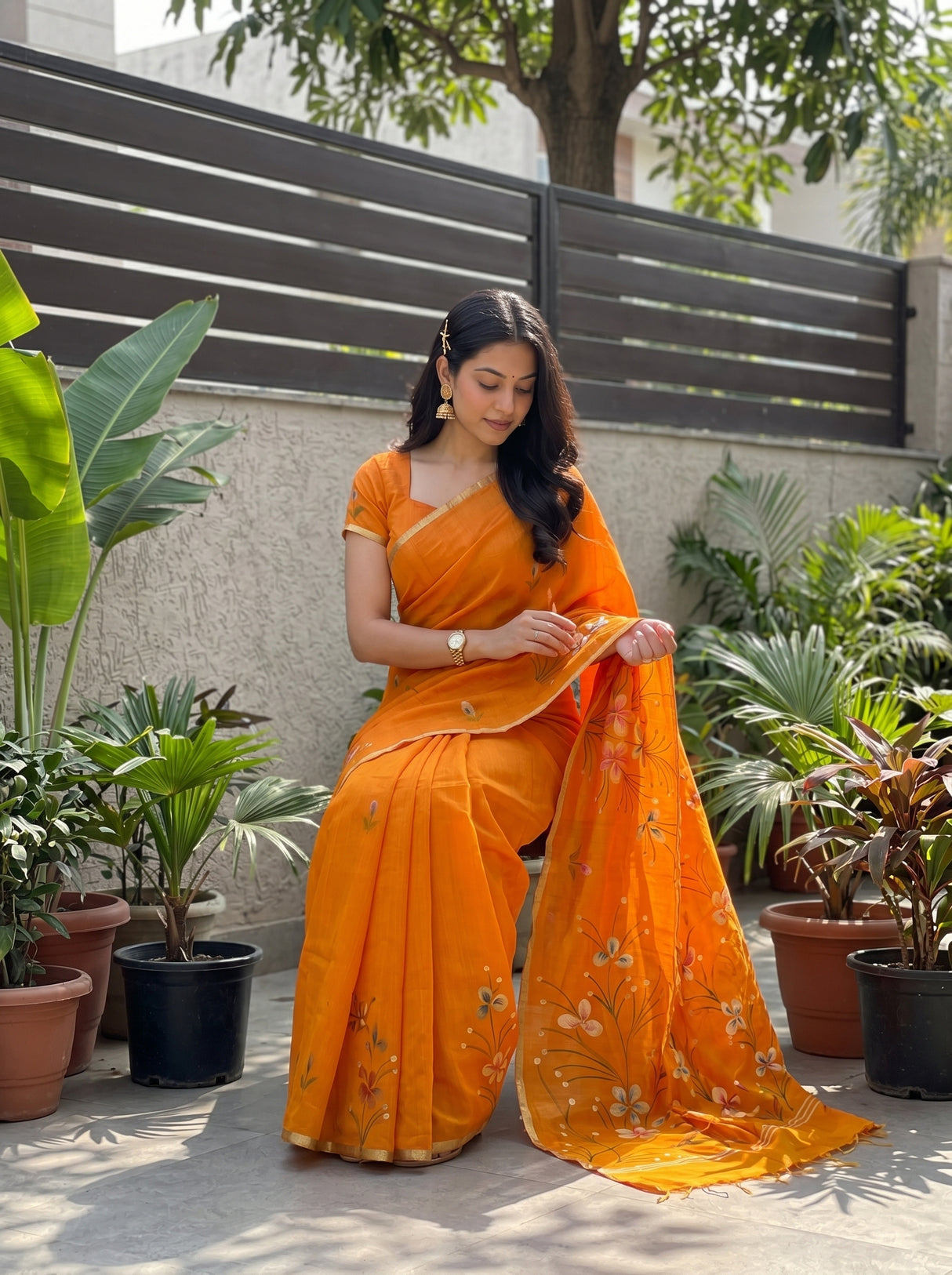 MIMOSA Saree Saree — pose 8 styling detail