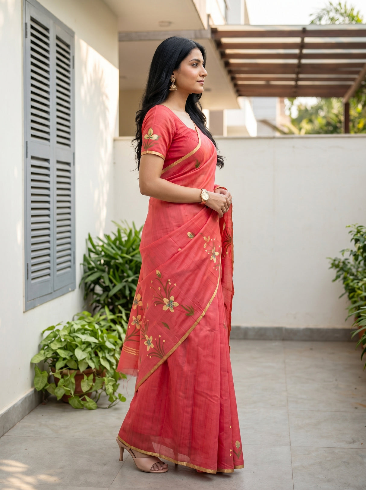 MIMOSA Saree Saree — pose 3 styling detail